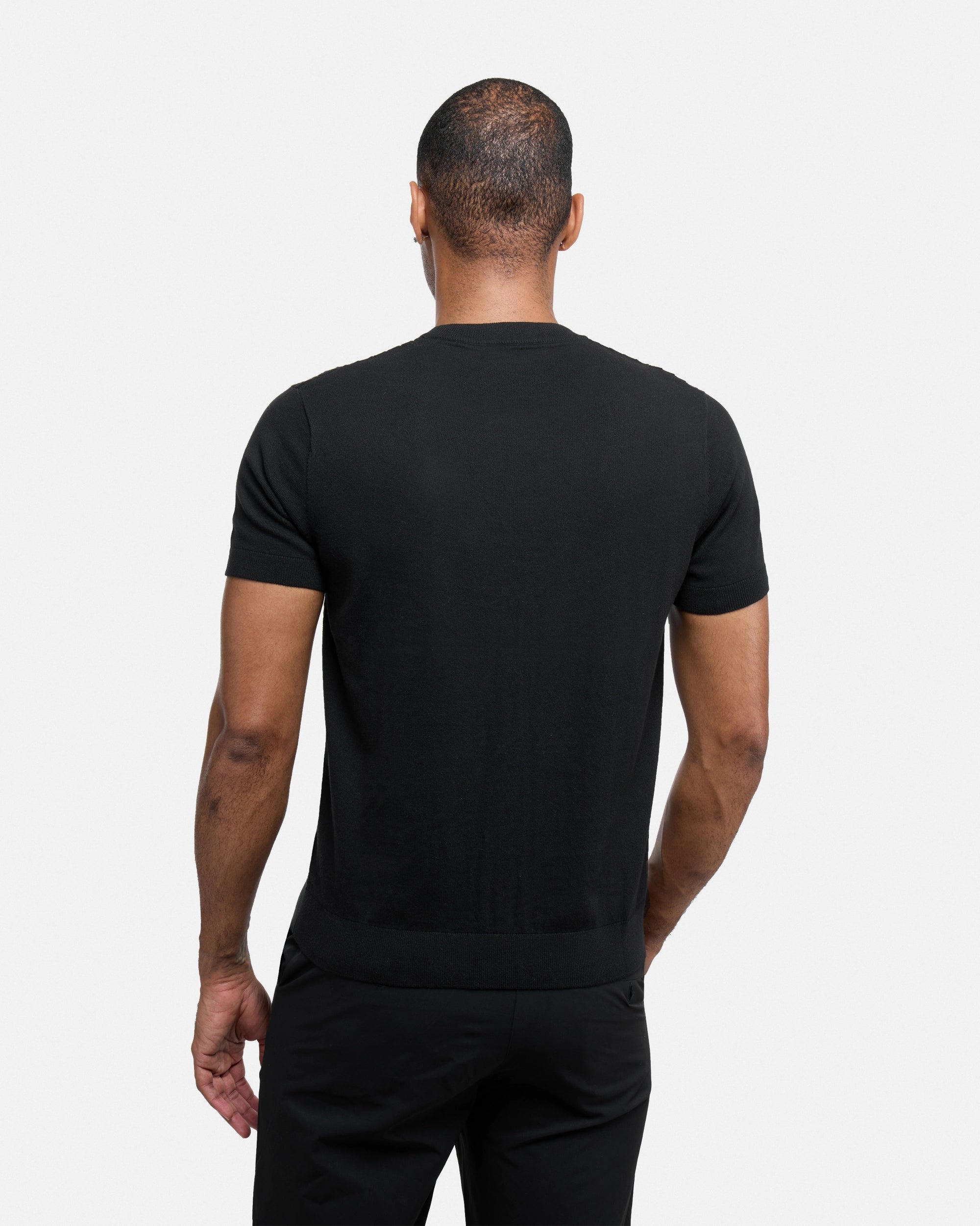 #XRSW3100612 Checkered Short Sleeve Crew Sweater