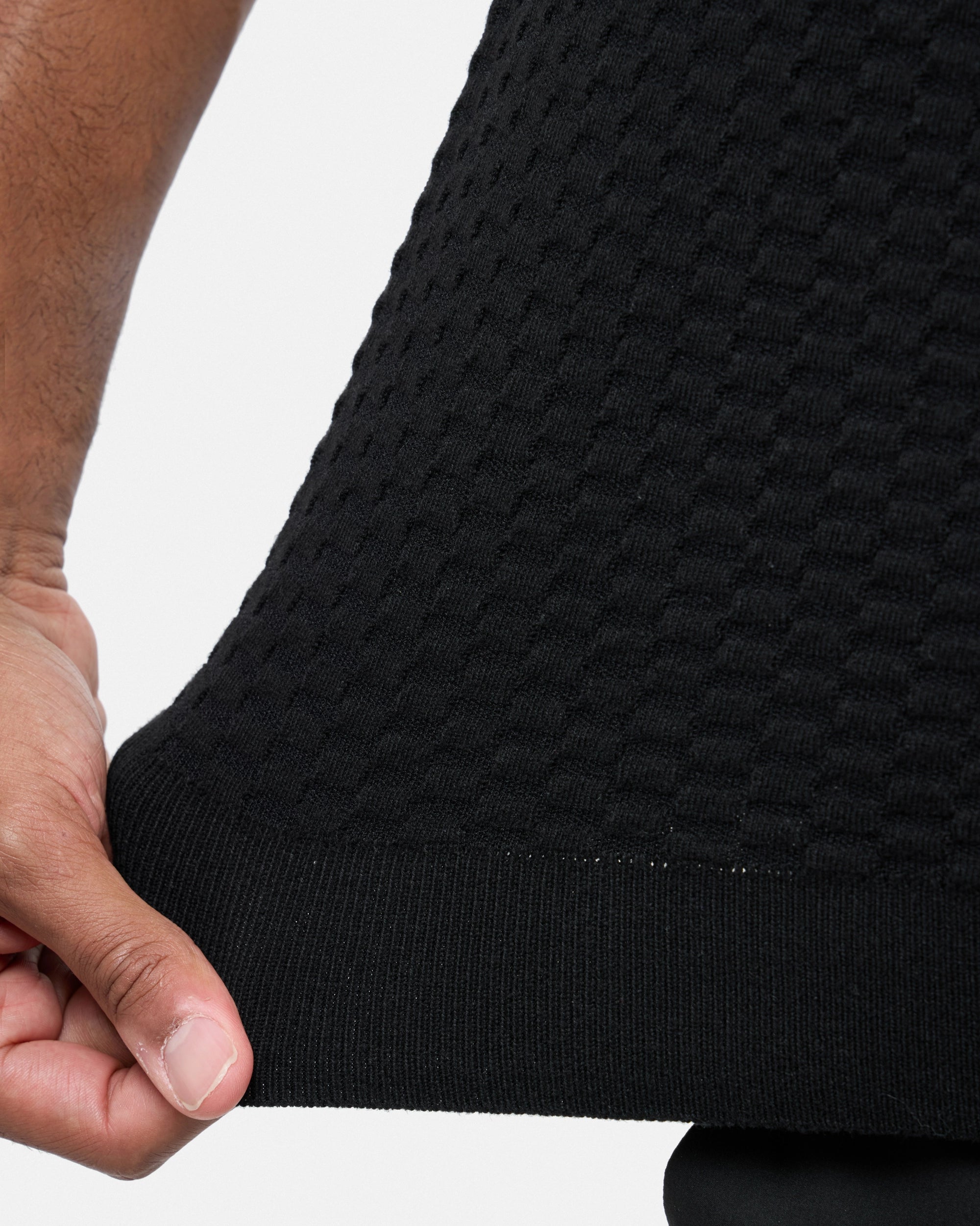#XRSW3100612 Checkered Short Sleeve Crew Sweater-thumbmail-8