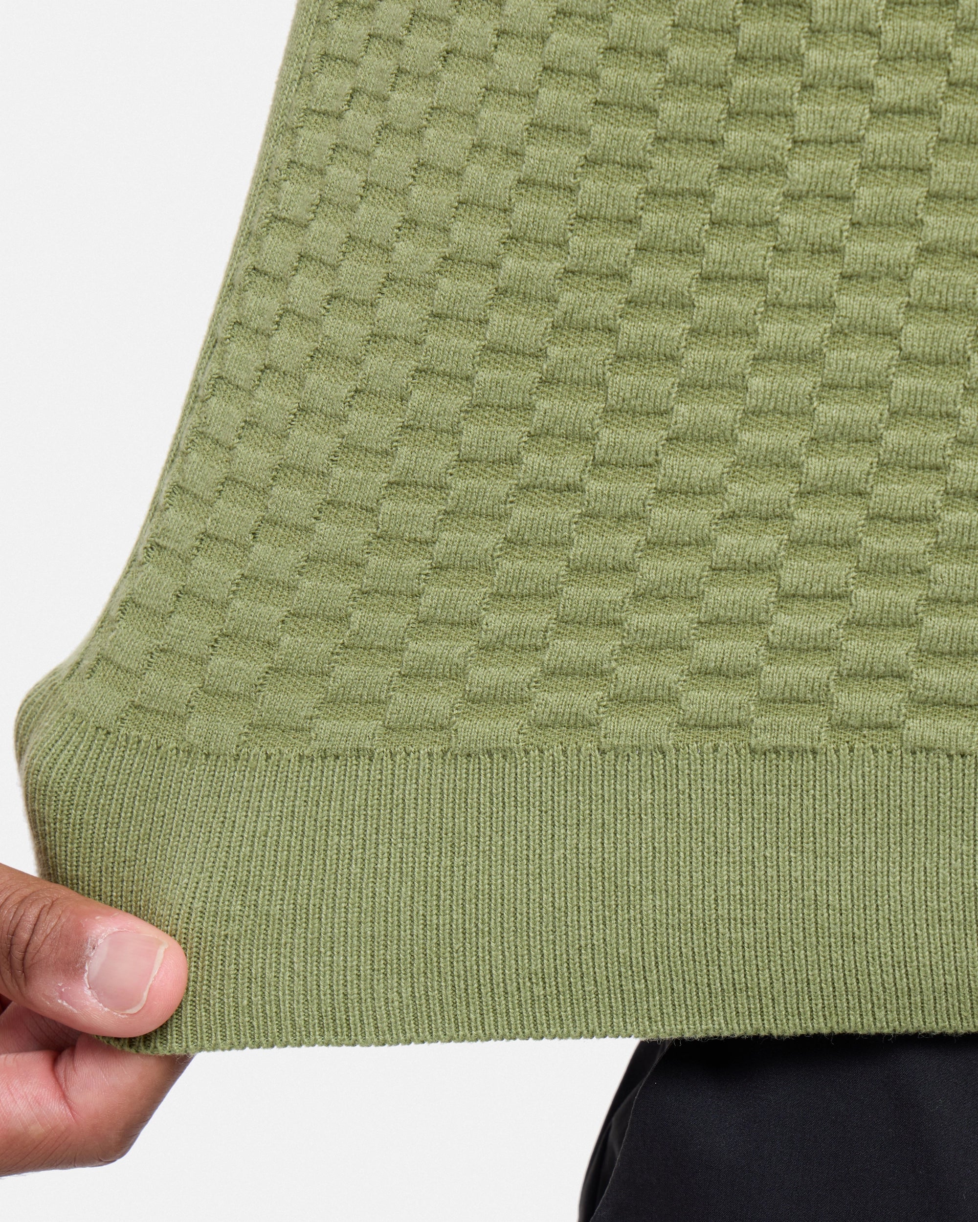 #XRSW3100612 Checkered Short Sleeve Crew Sweater-thumbmail-16
