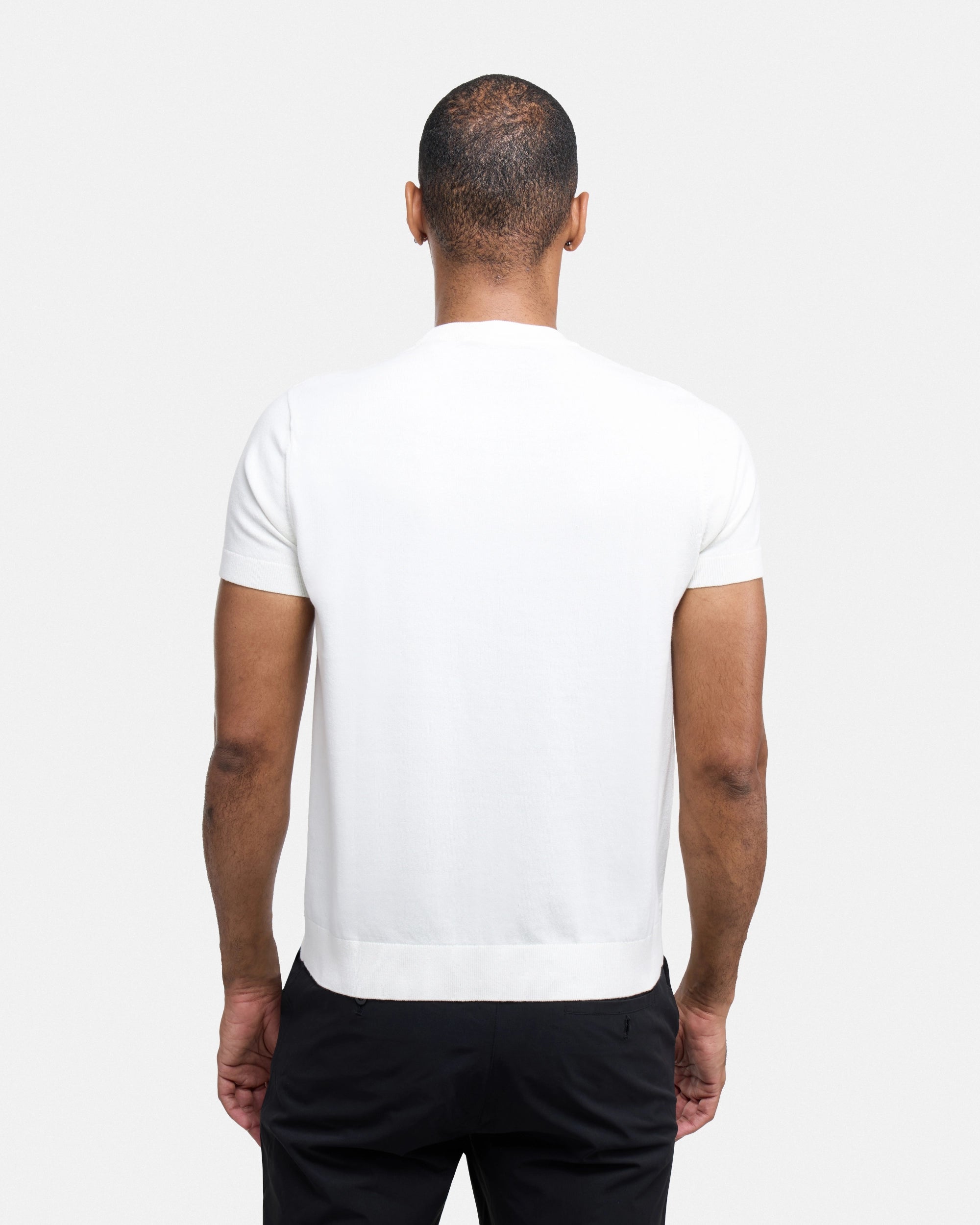 #XRSW3100612 Checkered Short Sleeve Crew Sweater-thumbmail-31