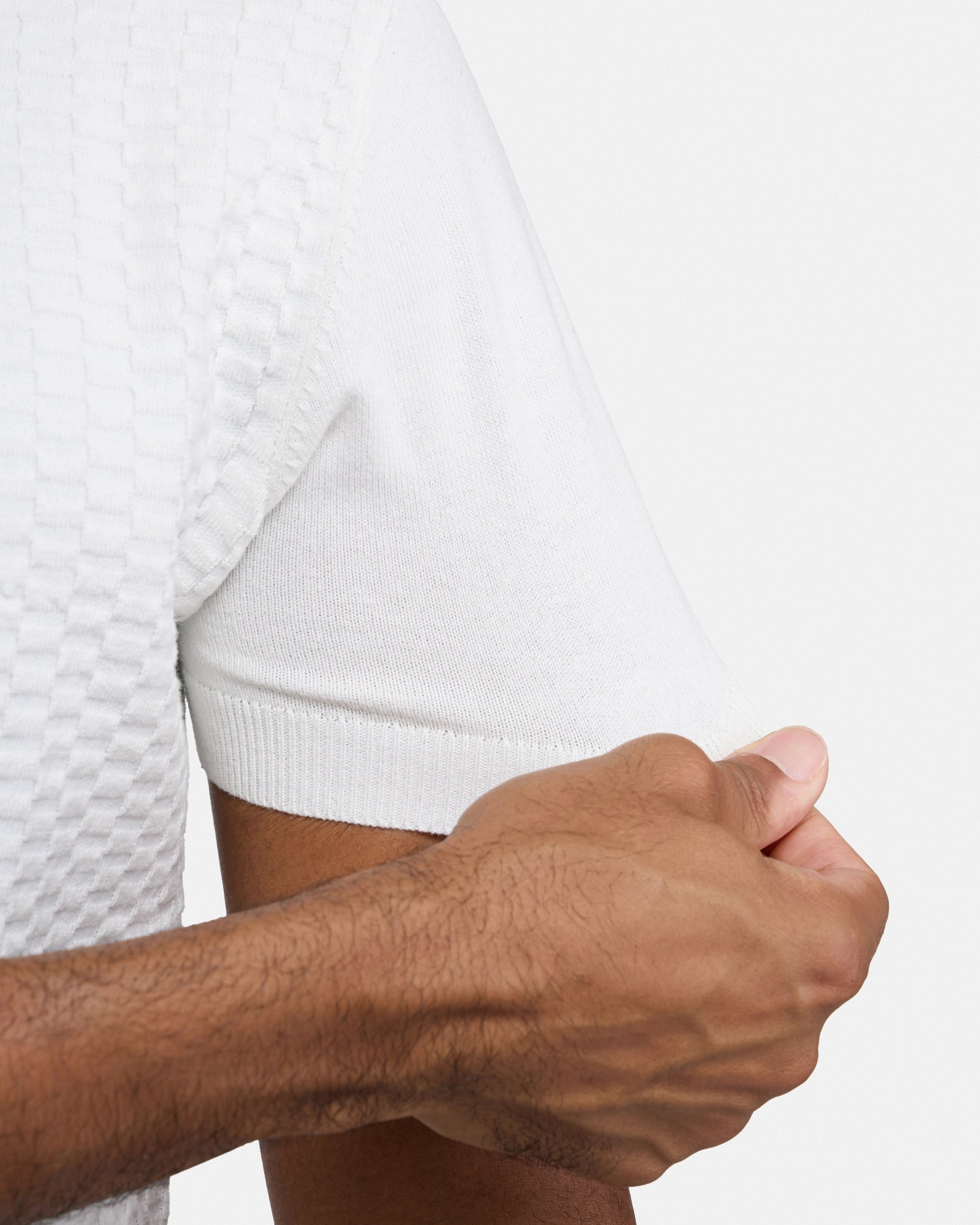 #XRSW3100612 Checkered Short Sleeve Crew Sweater-thumbmail-36