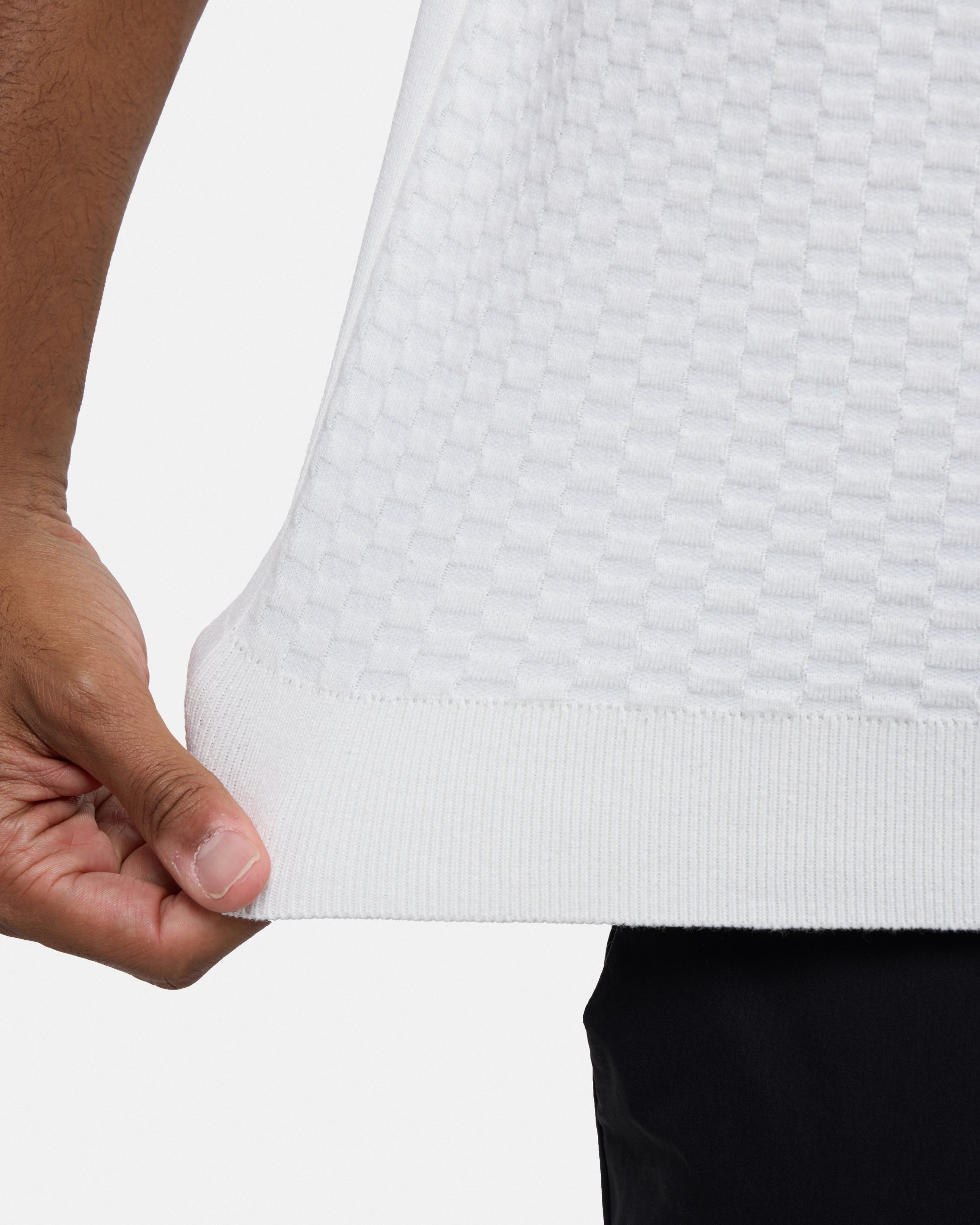 #XRSW3100612 Checkered Short Sleeve Crew Sweater-thumbmail-37