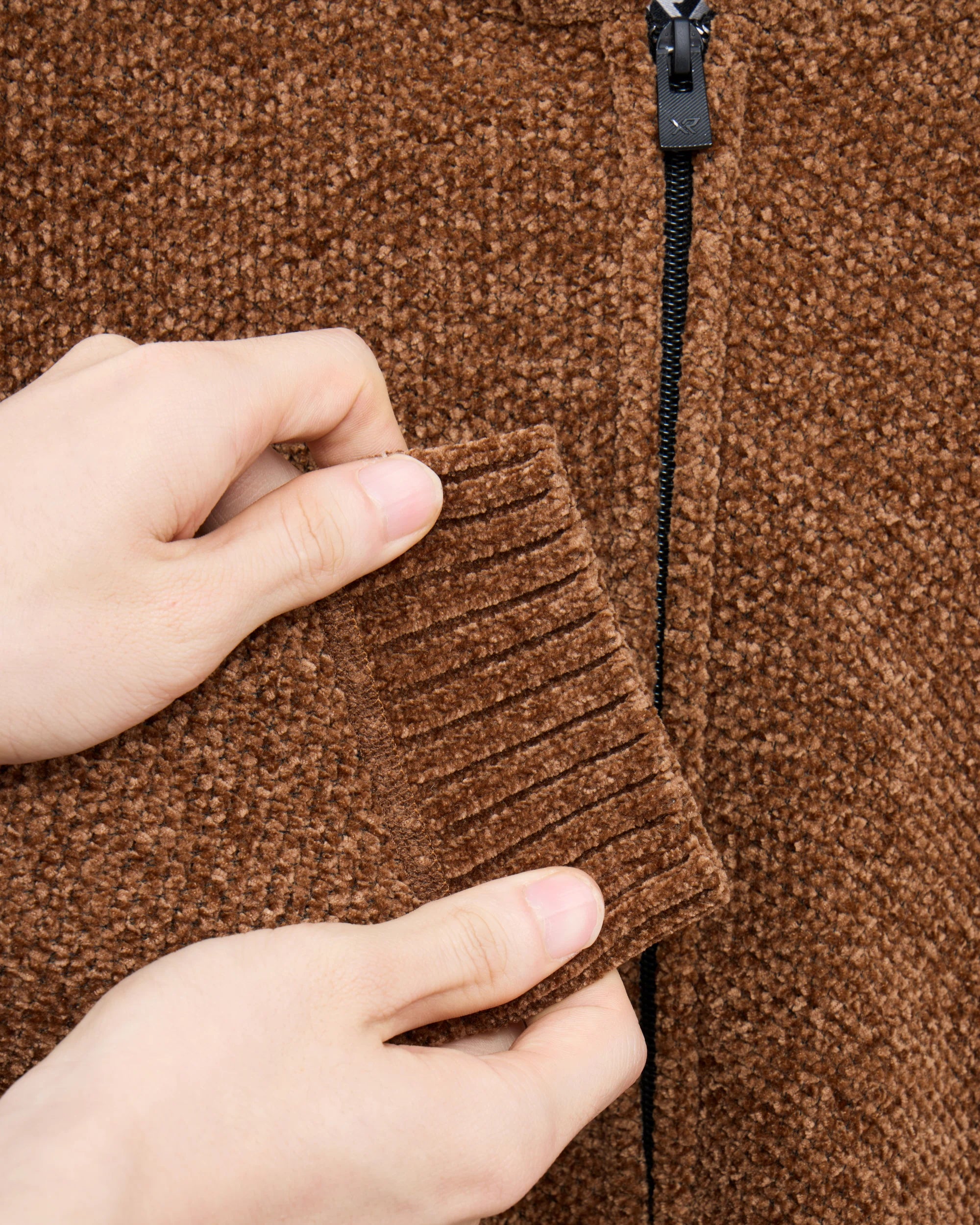 #XRSWB3101597 Boy's Fleece Lined Full Zip Chenille Knitted Hoodie Sweater-thumbmail-17