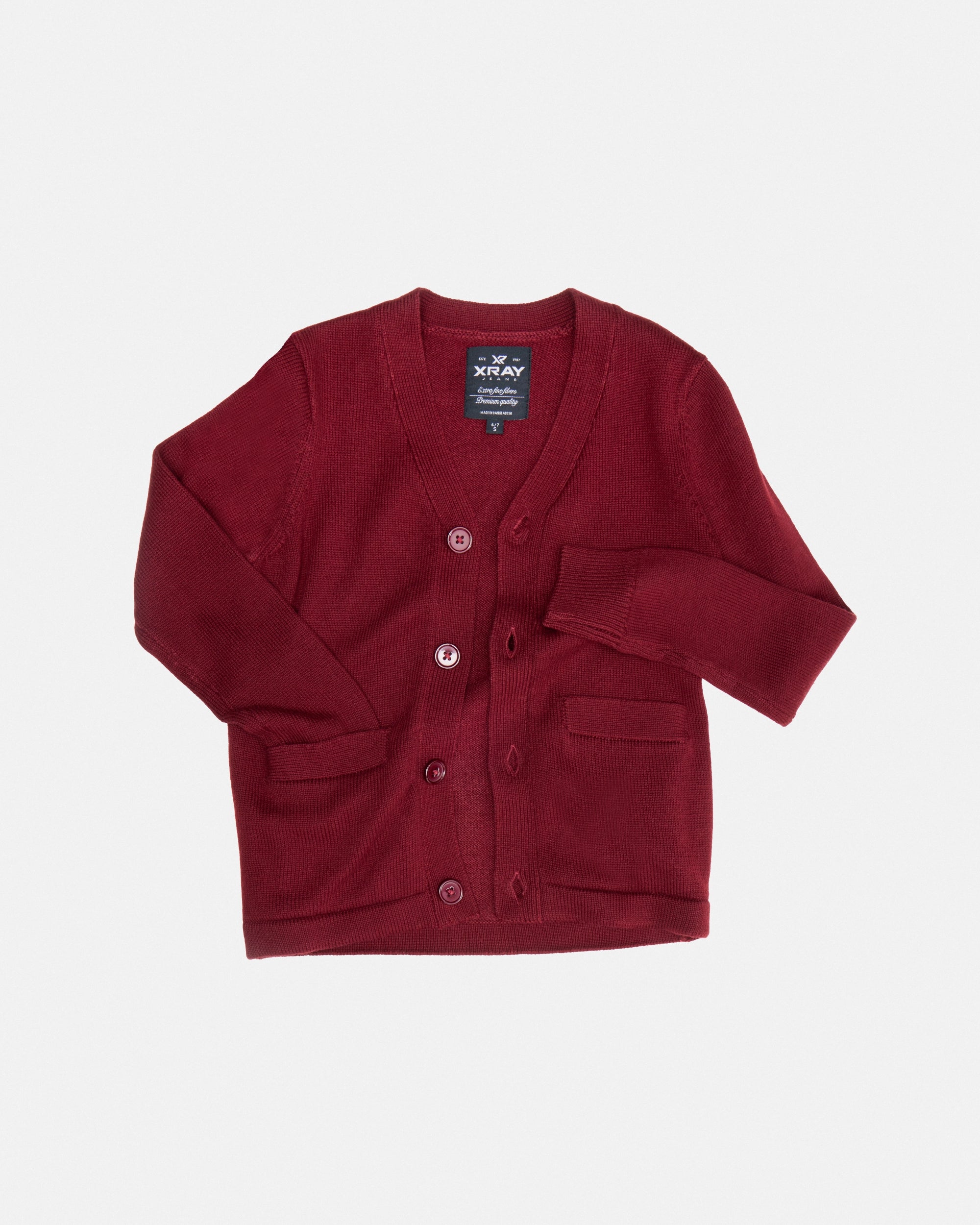 #XRSWB3101704 Boy's Uniform Cardigan Sweater-thumbmail-9