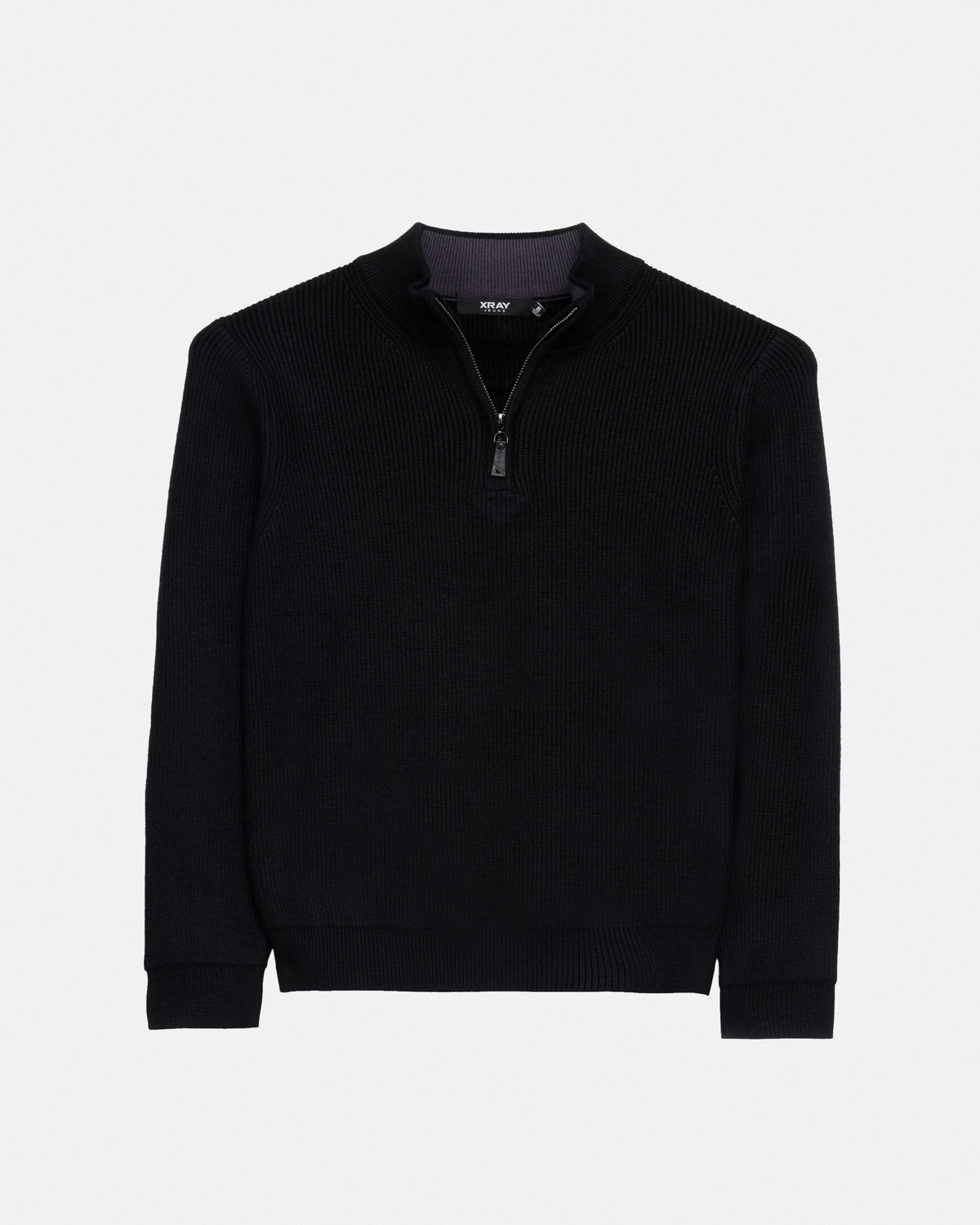 #XRSWB3102059 Boy's Quater Zip Mock Neck Sweater-thumbmail-1