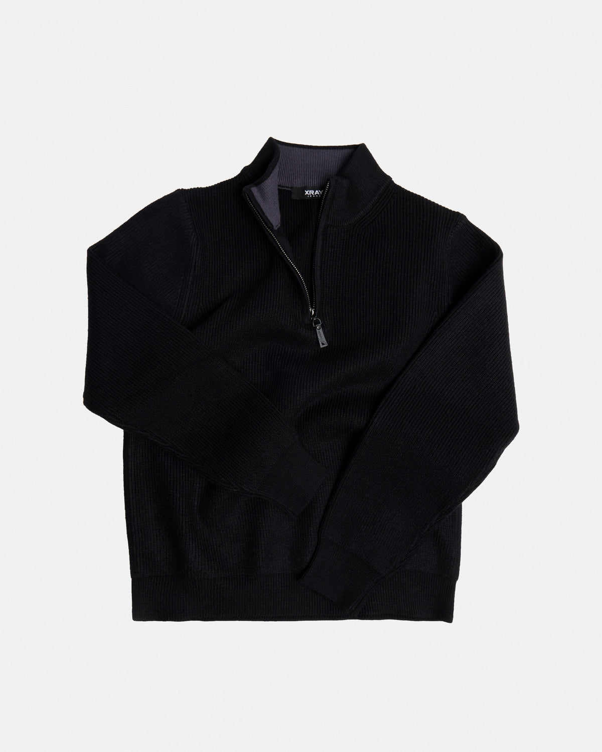 #XRSWB3102059 Boy's Quater Zip Mock Neck Sweater-thumbmail-3