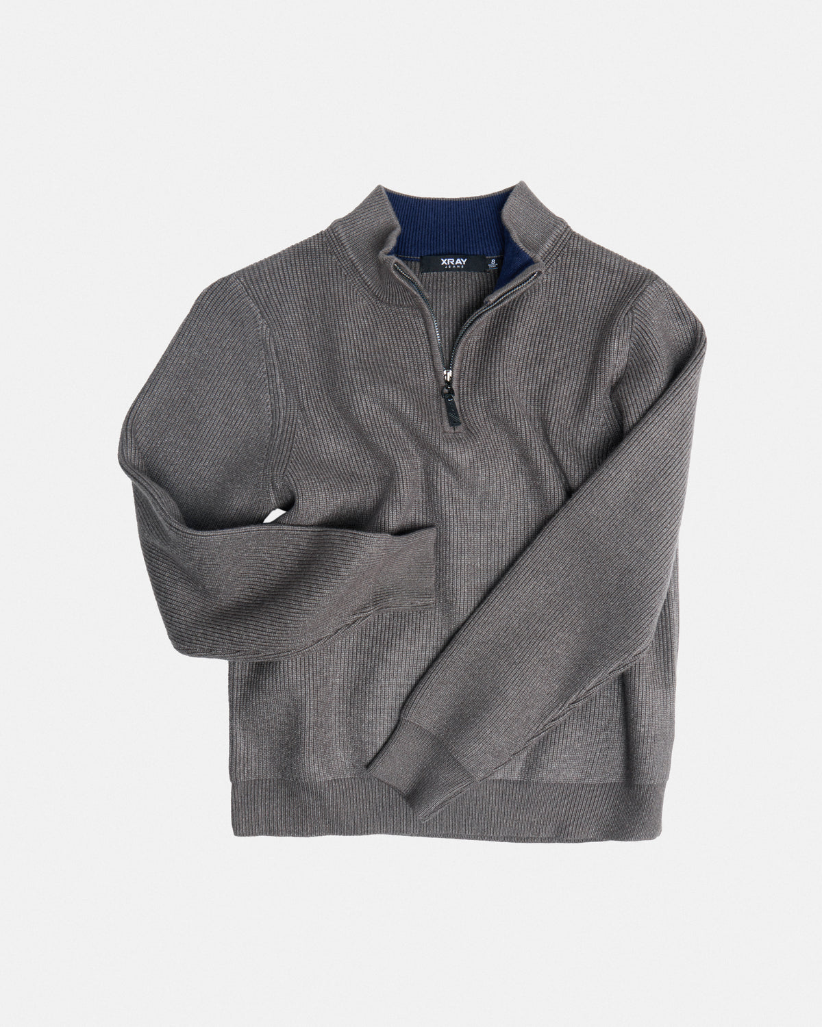 #XRSWB3102059 Boy's Quater Zip Mock Neck Sweater-thumbmail-15