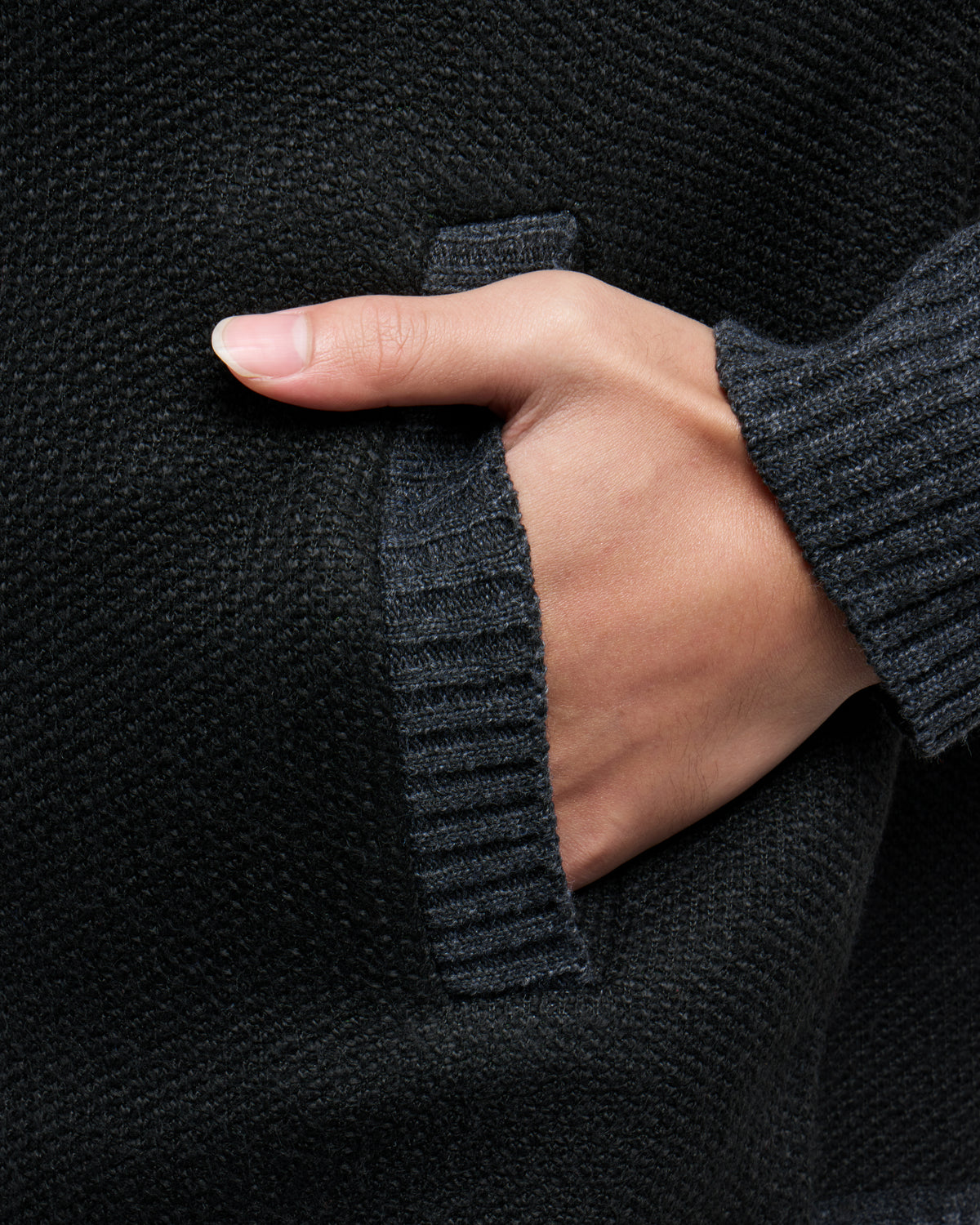 #XRSWM-34081 Fleece Lined Full Zip Knitted Hoodie Sweater-thumbmail-7
