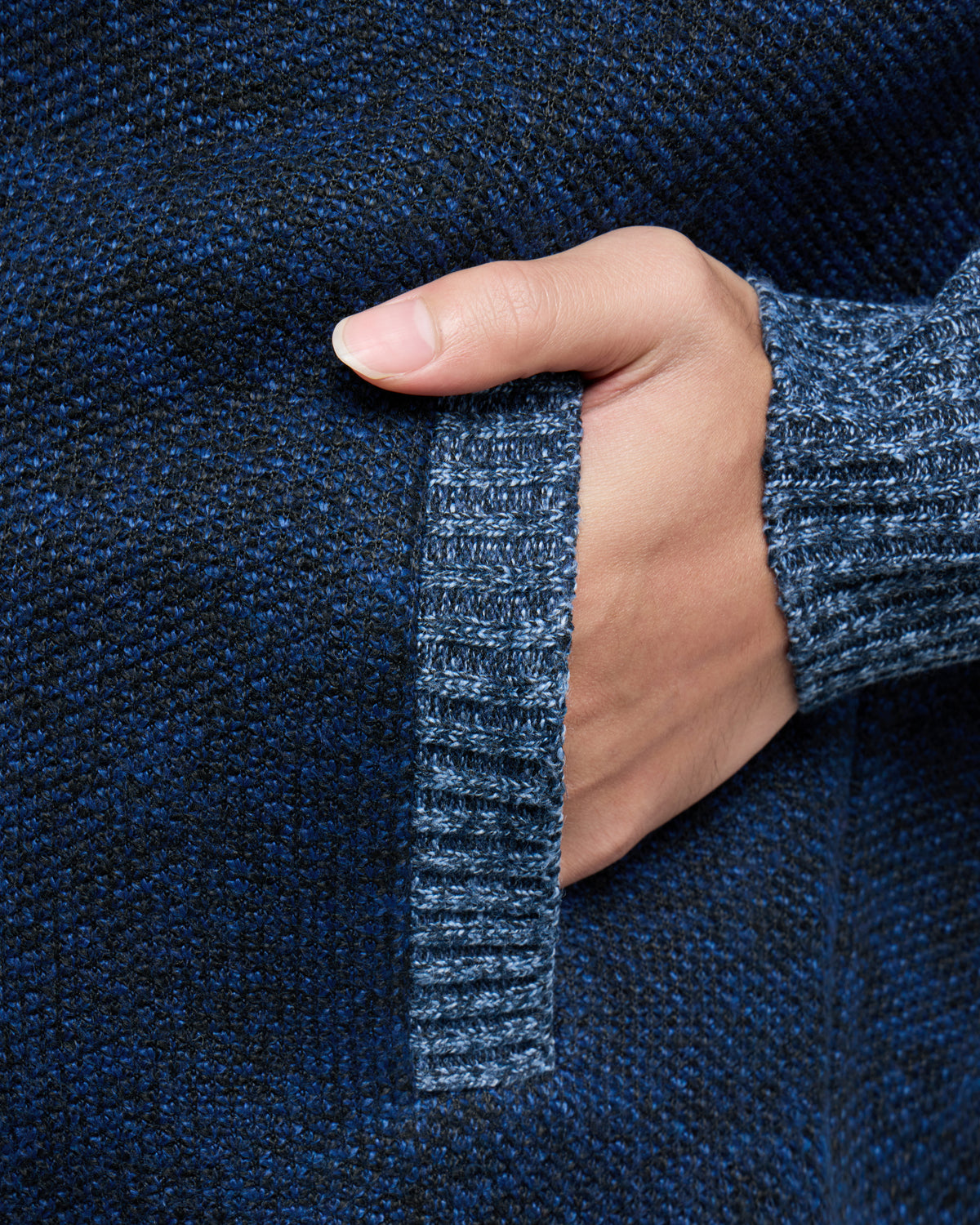 #XRSWM-34081 Fleece Lined Full Zip Knitted Hoodie Sweater-thumbmail-31