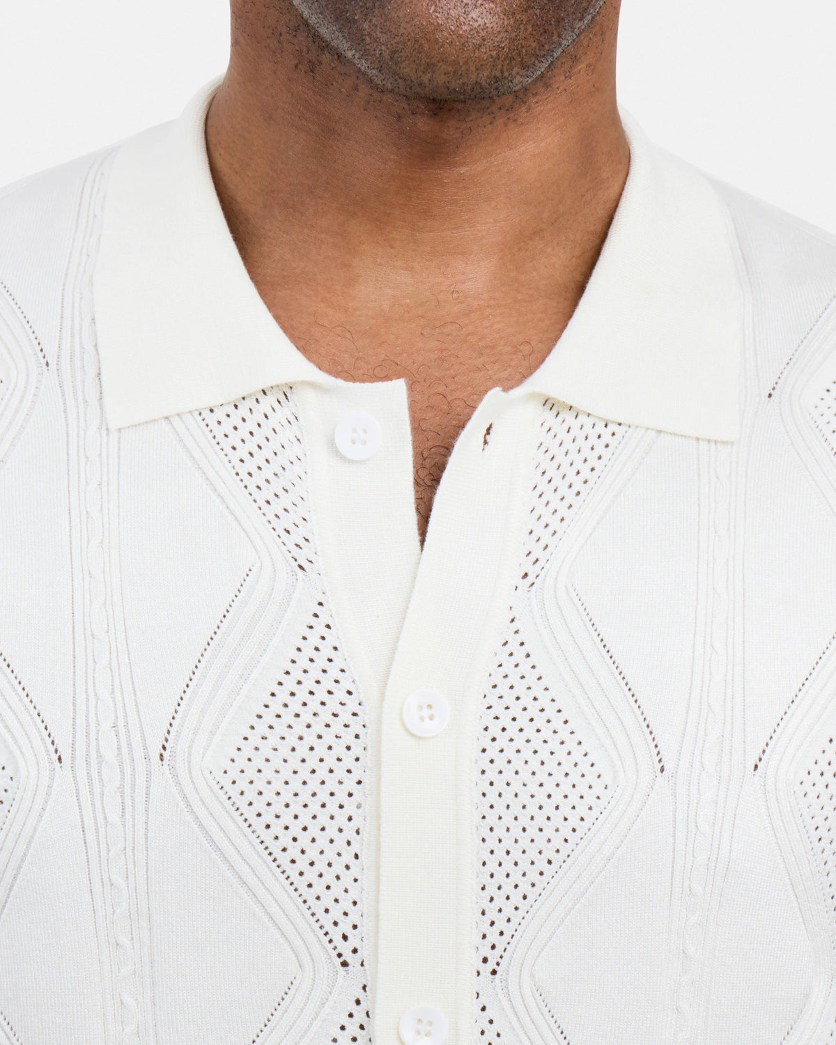 #XRSWM3101630 Textured Button Down Sweater Polo Shirt-thumbmail-30