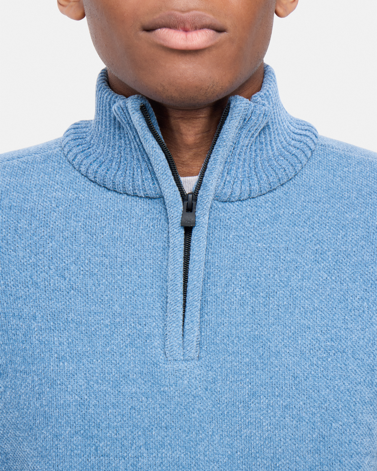 #XRSWM3102415 Fleece Lined Quilted Zipper Chenille Sweater-thumbmail-14