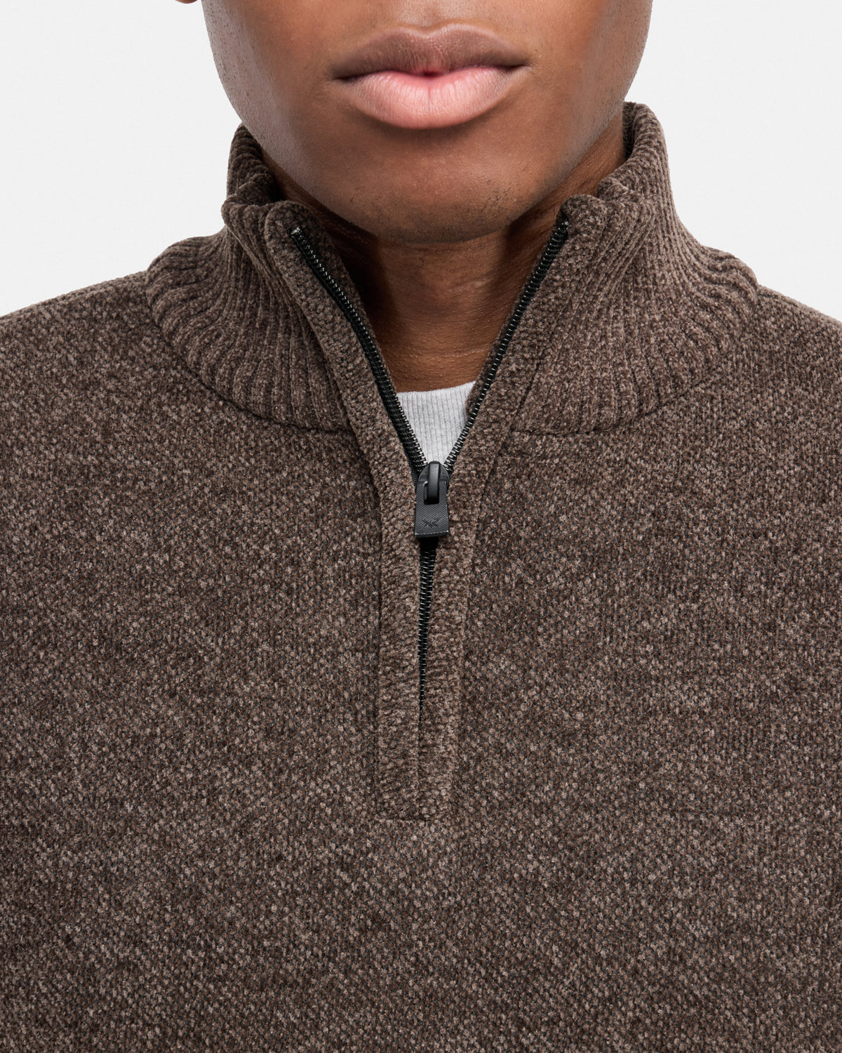 #XRSWM3102415 Fleece Lined Quilted Zipper Chenille Sweater-thumbmail-22