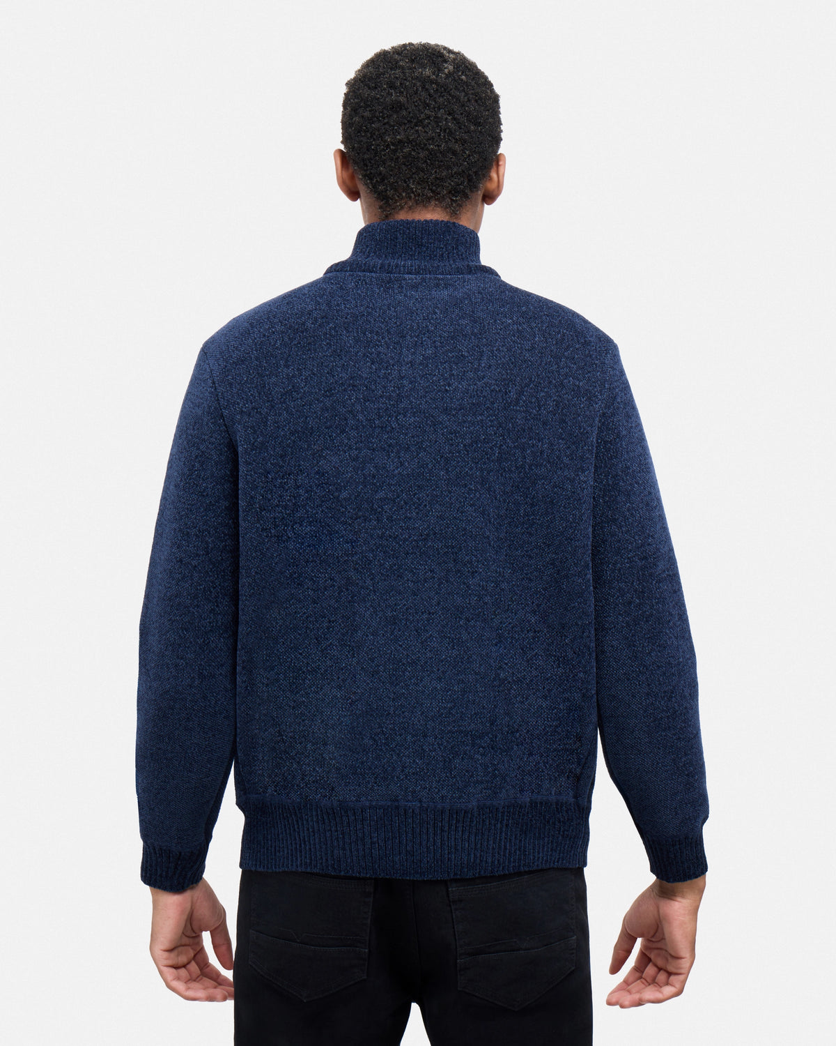 #XRSWM3102415 Fleece Lined Quilted Zipper Chenille Sweater-thumbmail-34