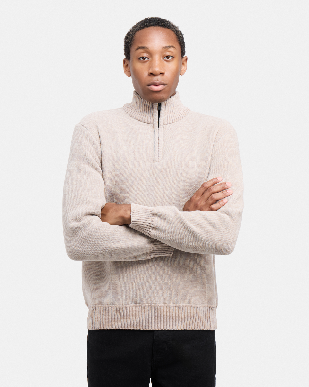 #XRSWM3102415 Fleece Lined Quilted Zipper Chenille Sweater-thumbmail-44