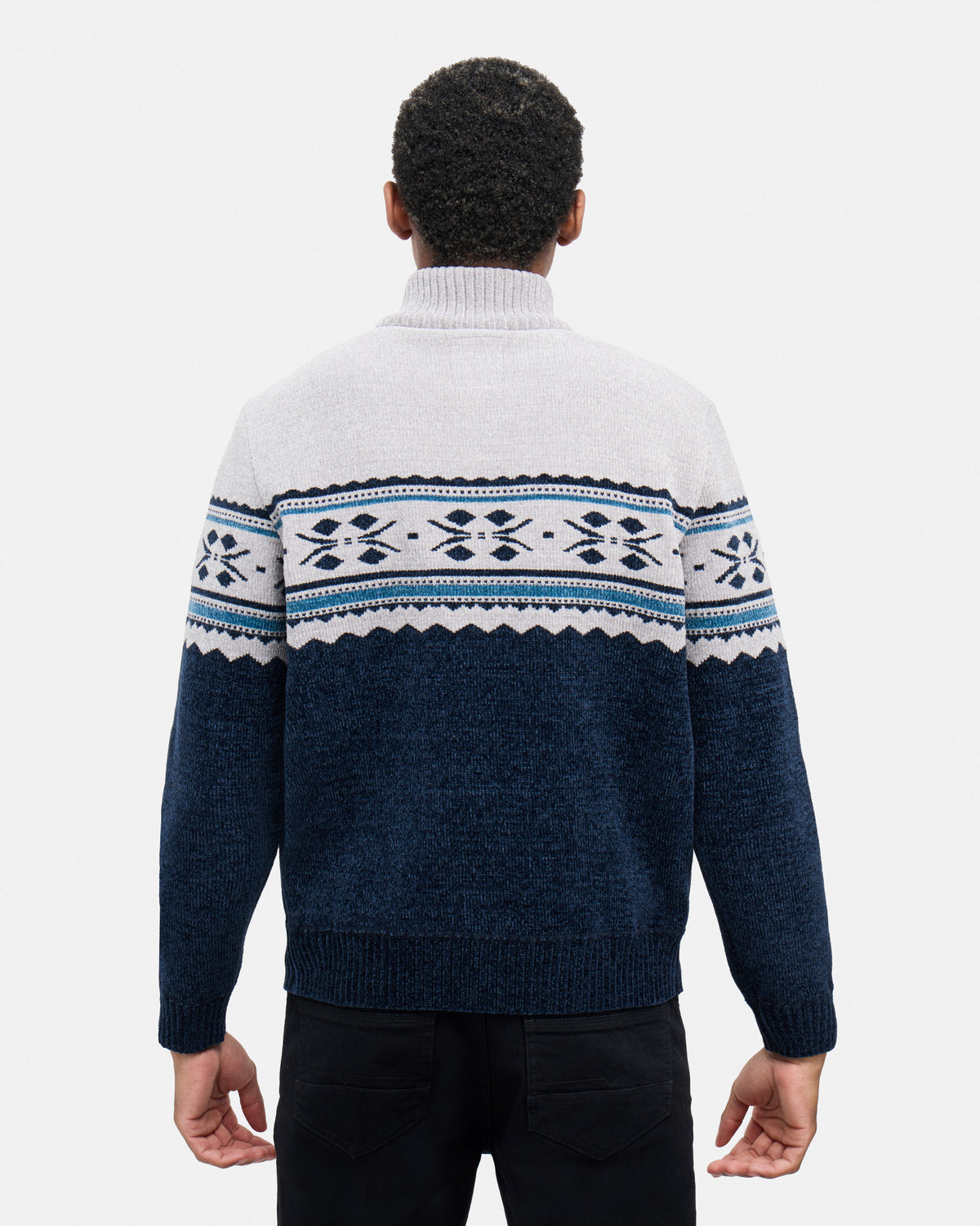 #XRSWM3102490 Men's Mock Neck Chenille Sweater-thumbmail-10
