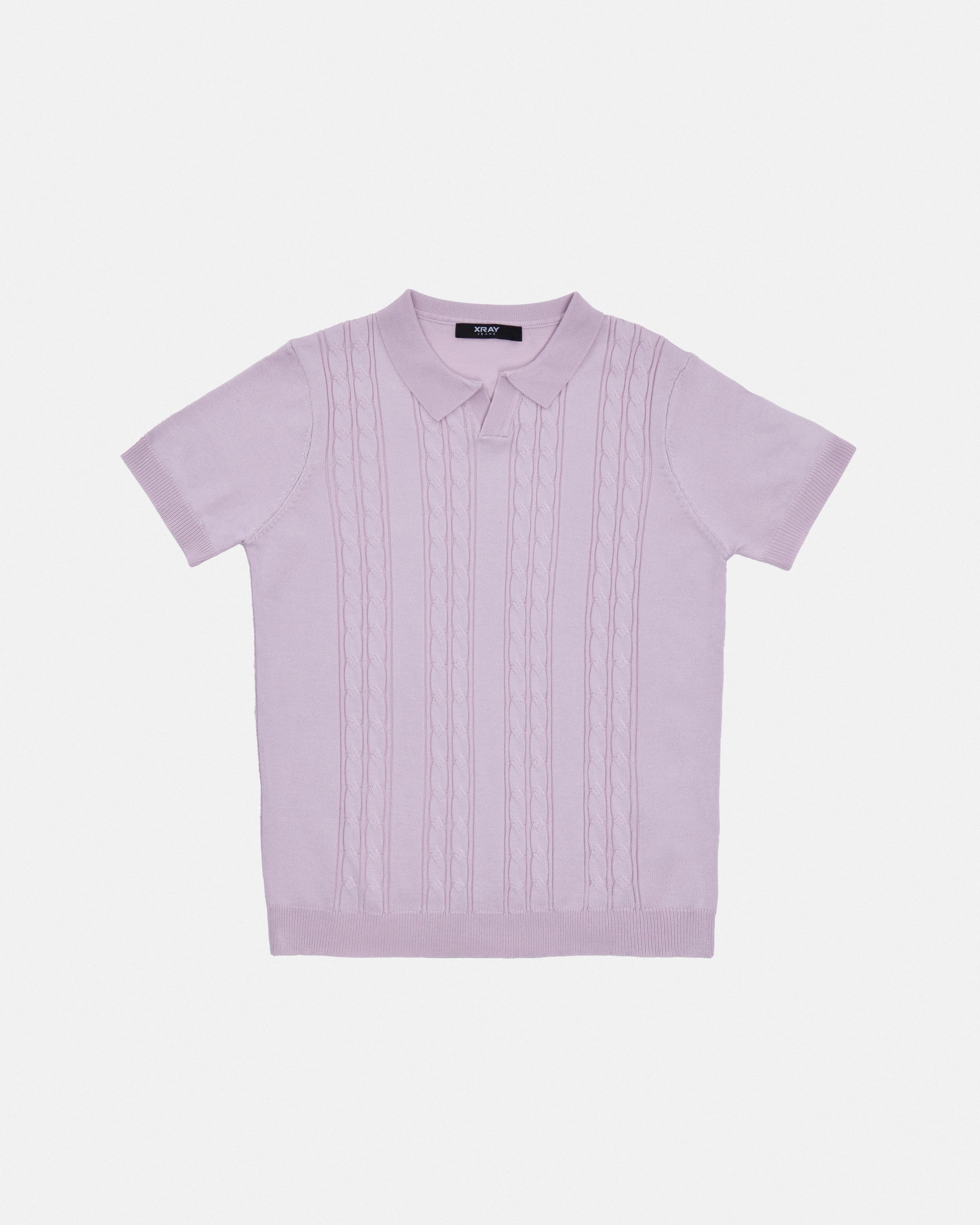 #XRTPB8101308 Boy's 5-18 Cable Knit Johnny Sweater Polo-thumbmail-3