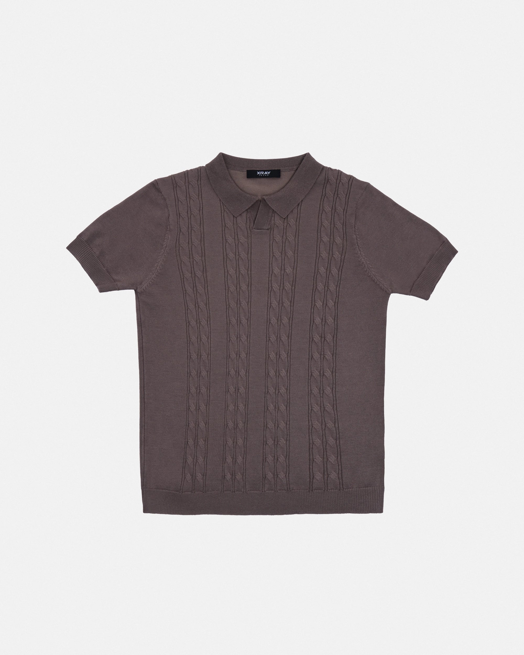 #XRTPB8101308 Boy's 5-18 Cable Knit Johnny Sweater Polo-thumbmail-4