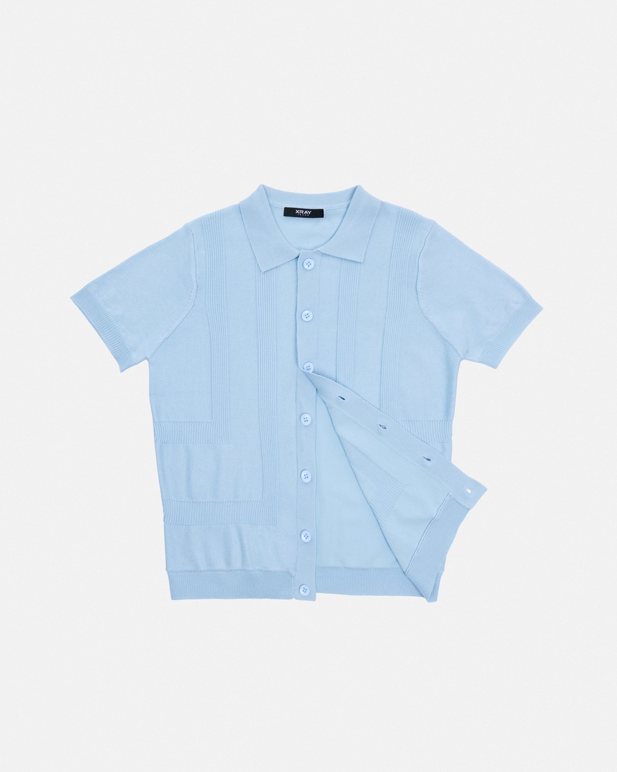 #XRTPB8101309 Boy's 5-18 Knit Button-Up Sweater Polo-thumbmail-3