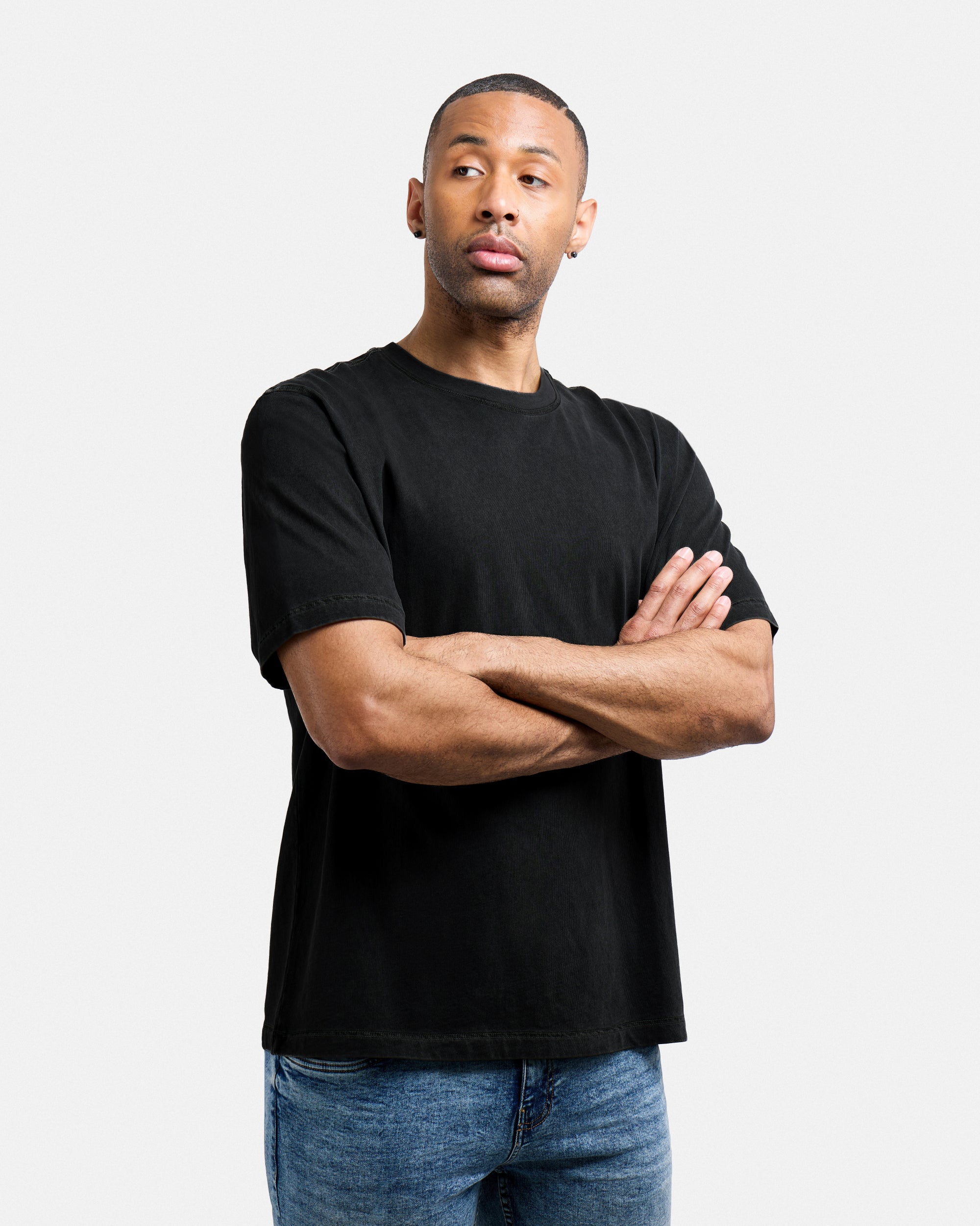Men's Pigment Dyed Washed Boxy Crew Tee-thumbmail-44