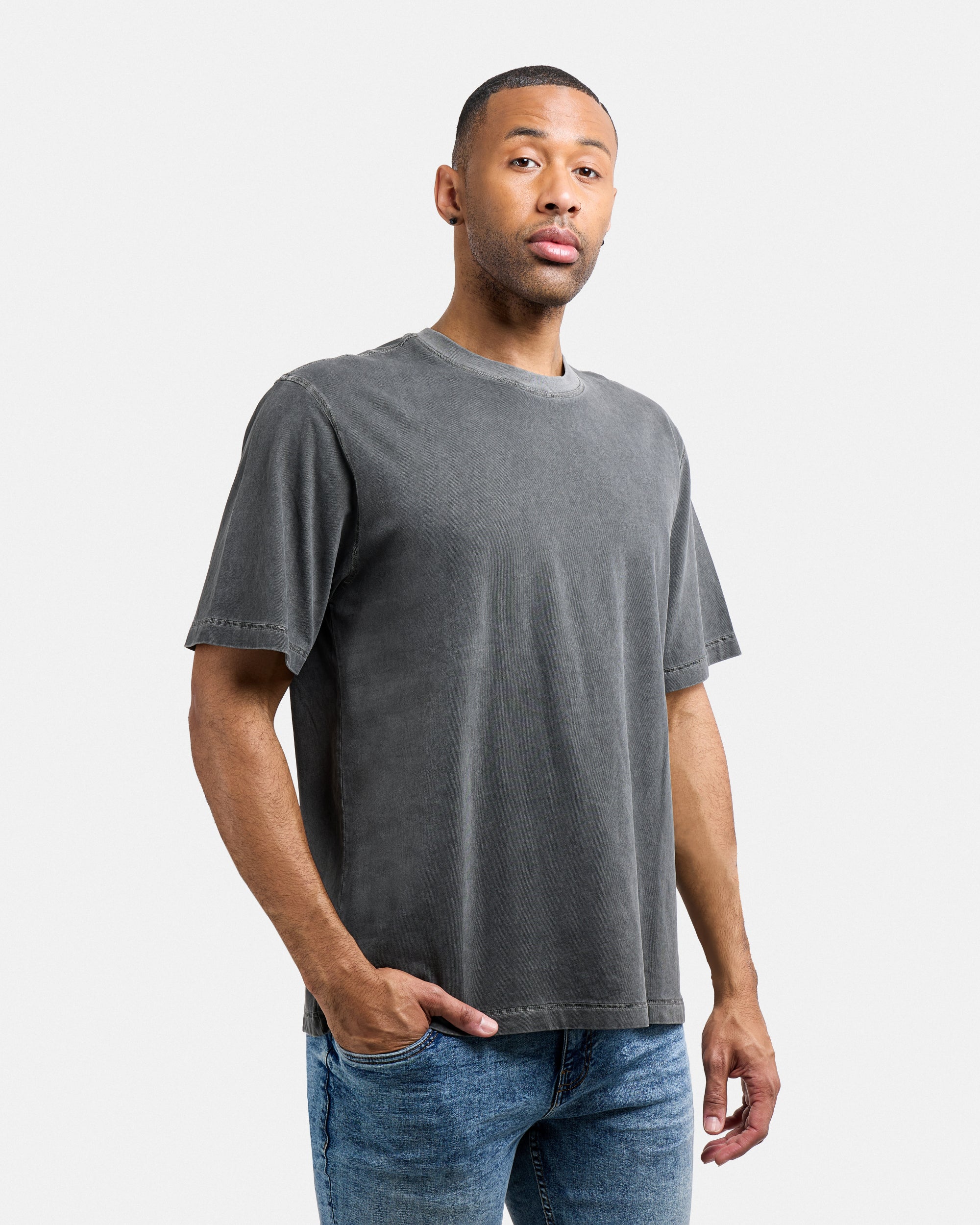 Men's Pigment Dyed Washed Boxy Crew Tee-thumbmail-25