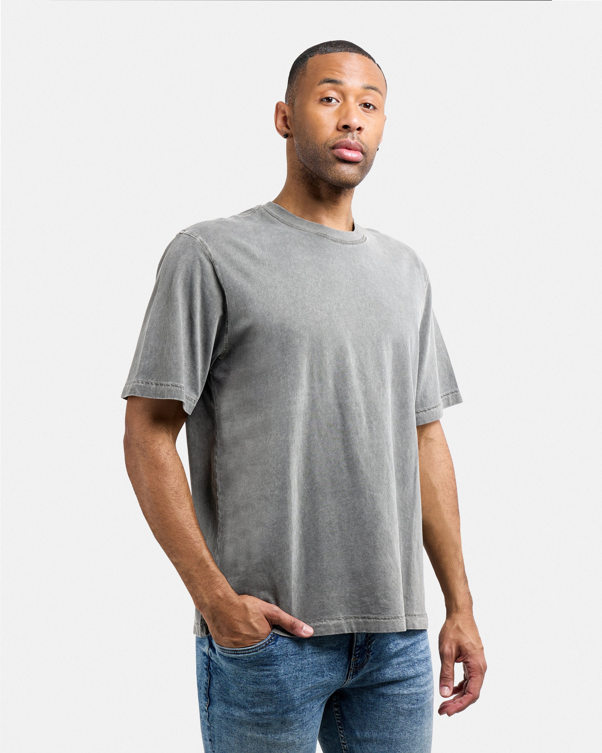 Men's Pigment Dyed Washed Boxy Crew Tee-thumbmail-33