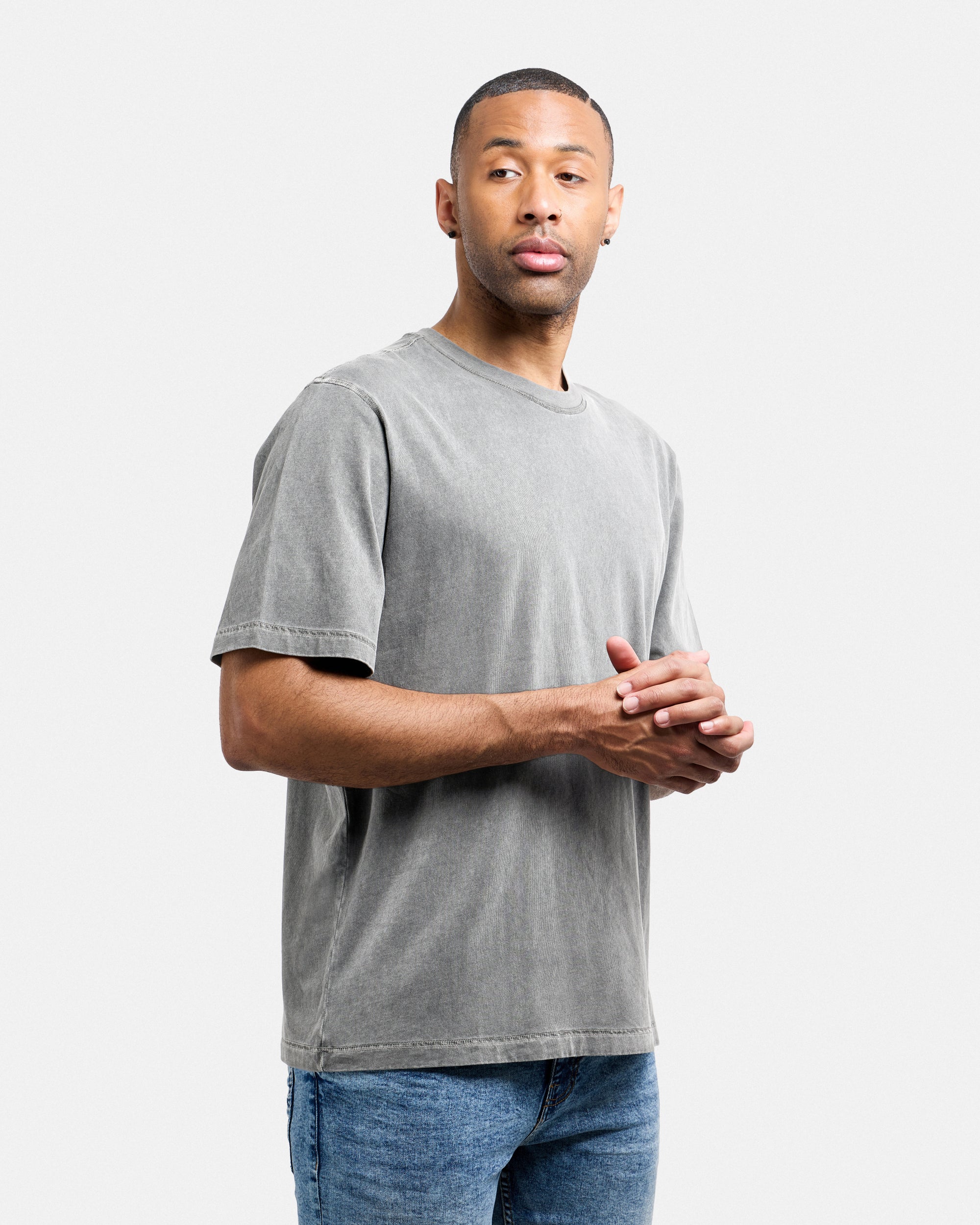 Men's Pigment Dyed Washed Boxy Crew Tee-thumbmail-35