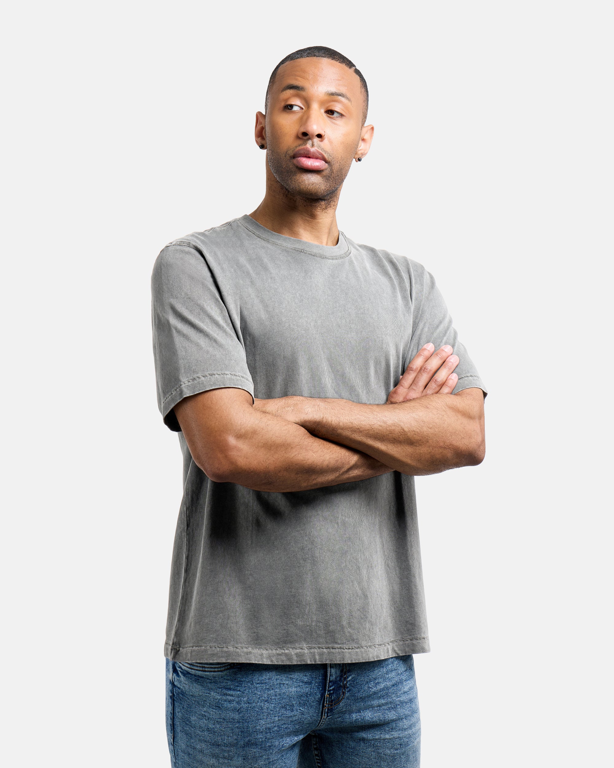 Men's Pigment Dyed Washed Boxy Crew Tee-thumbmail-37