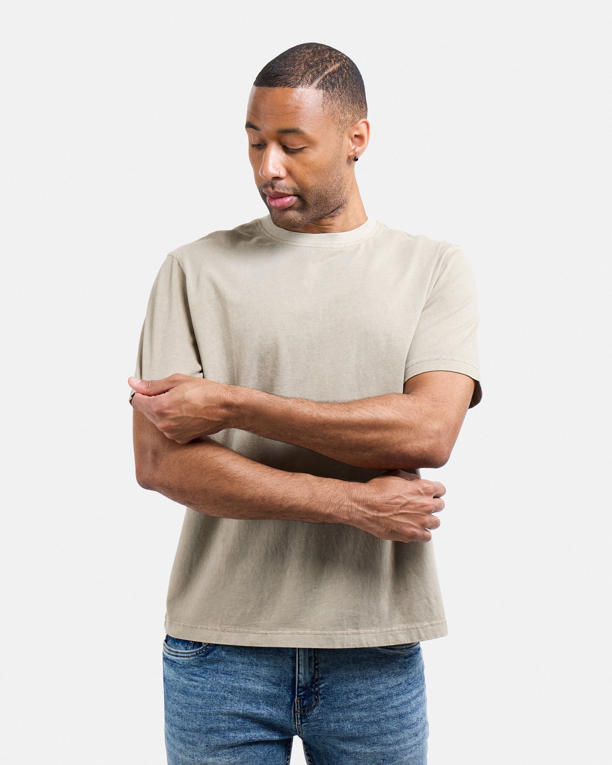 Men's Pigment Dyed Washed Boxy Crew Tee-thumbmail-52