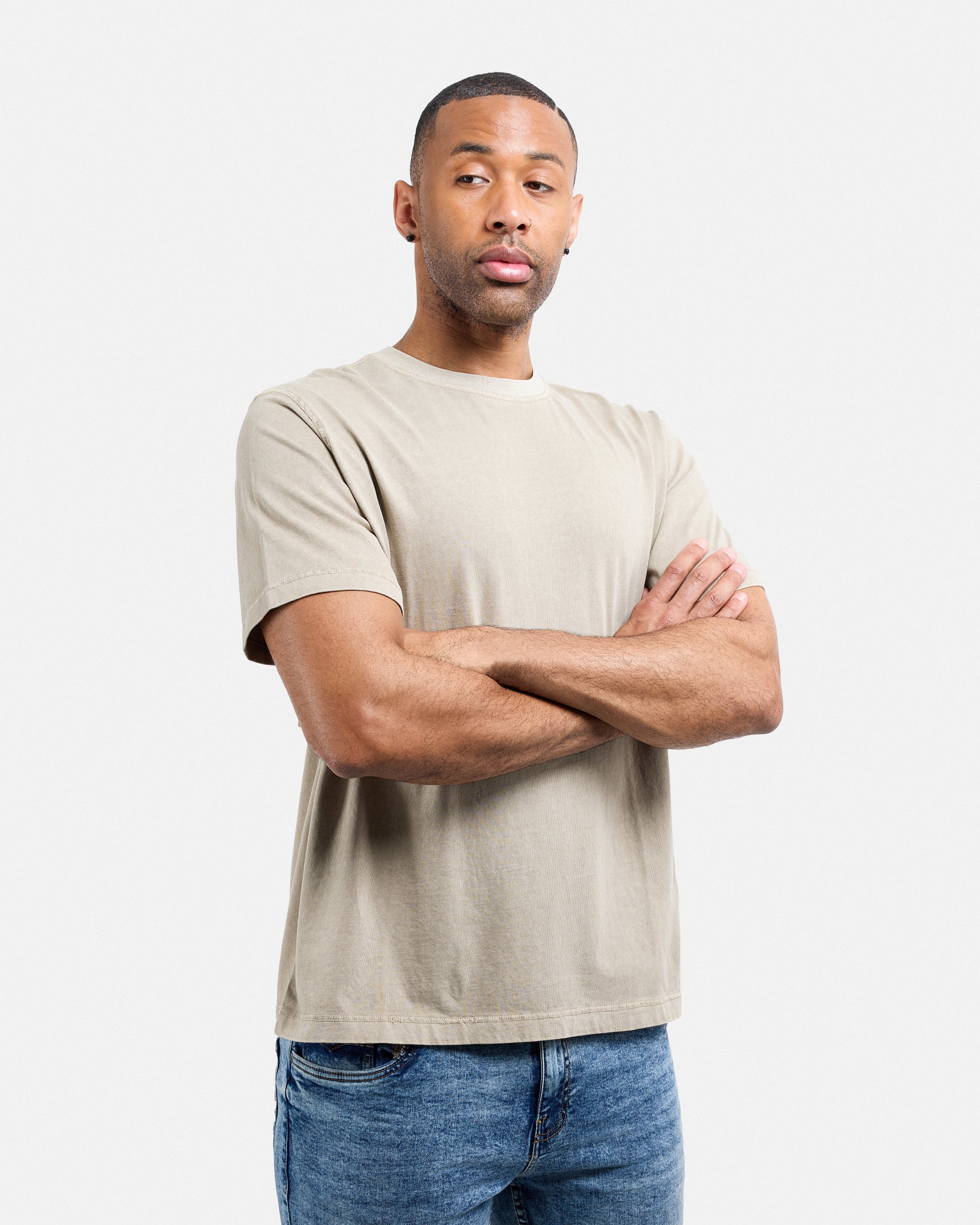 Men's Pigment Dyed Washed Boxy Crew Tee-thumbmail-53
