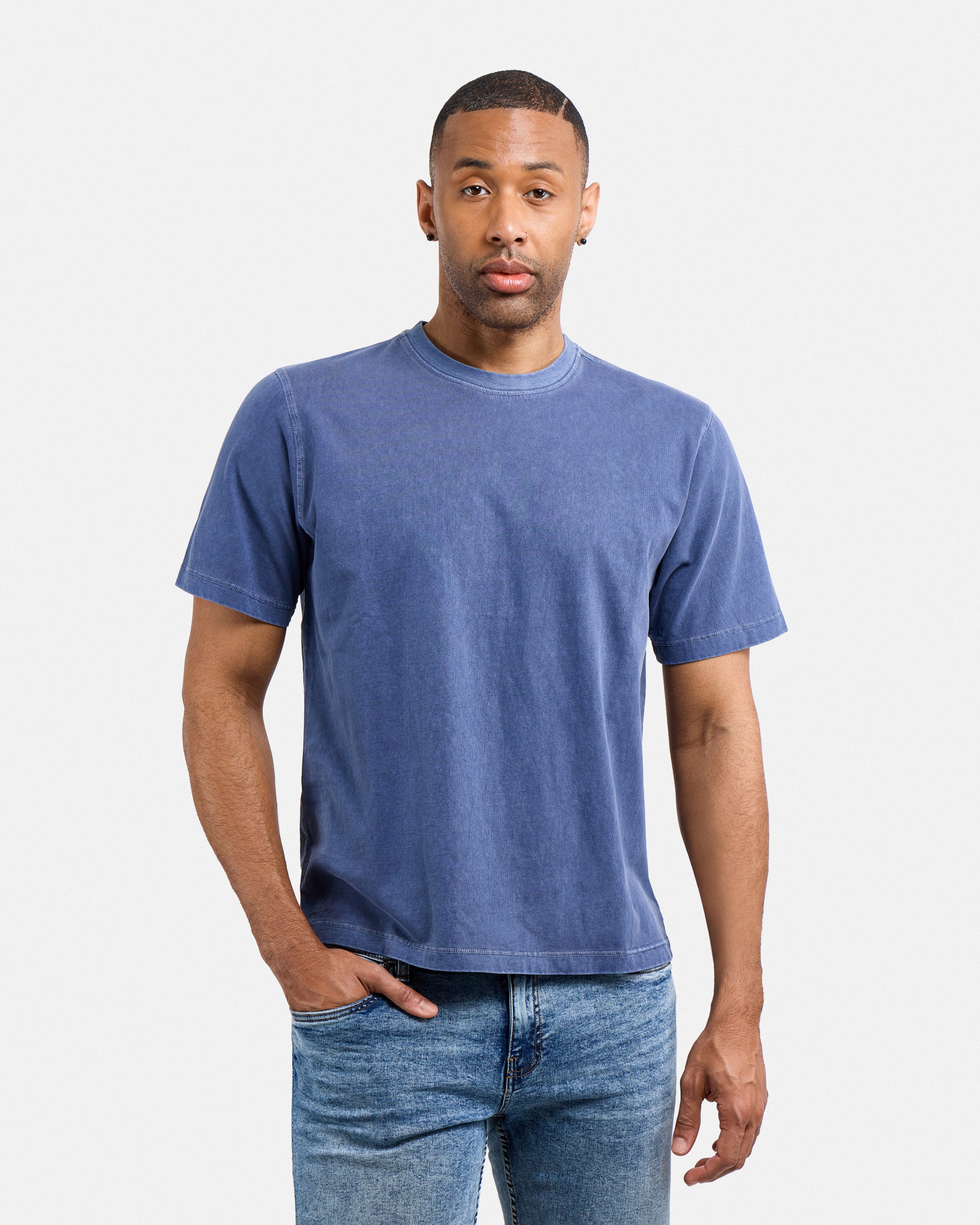 Men's Pigment Dyed Washed Boxy Crew Tee-thumbmail-9