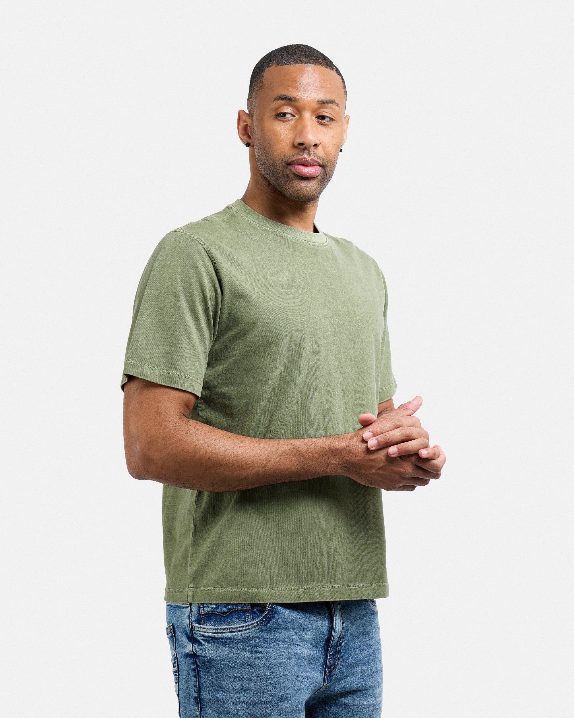 Men's Pigment Dyed Washed Boxy Crew Tee-thumbmail-19