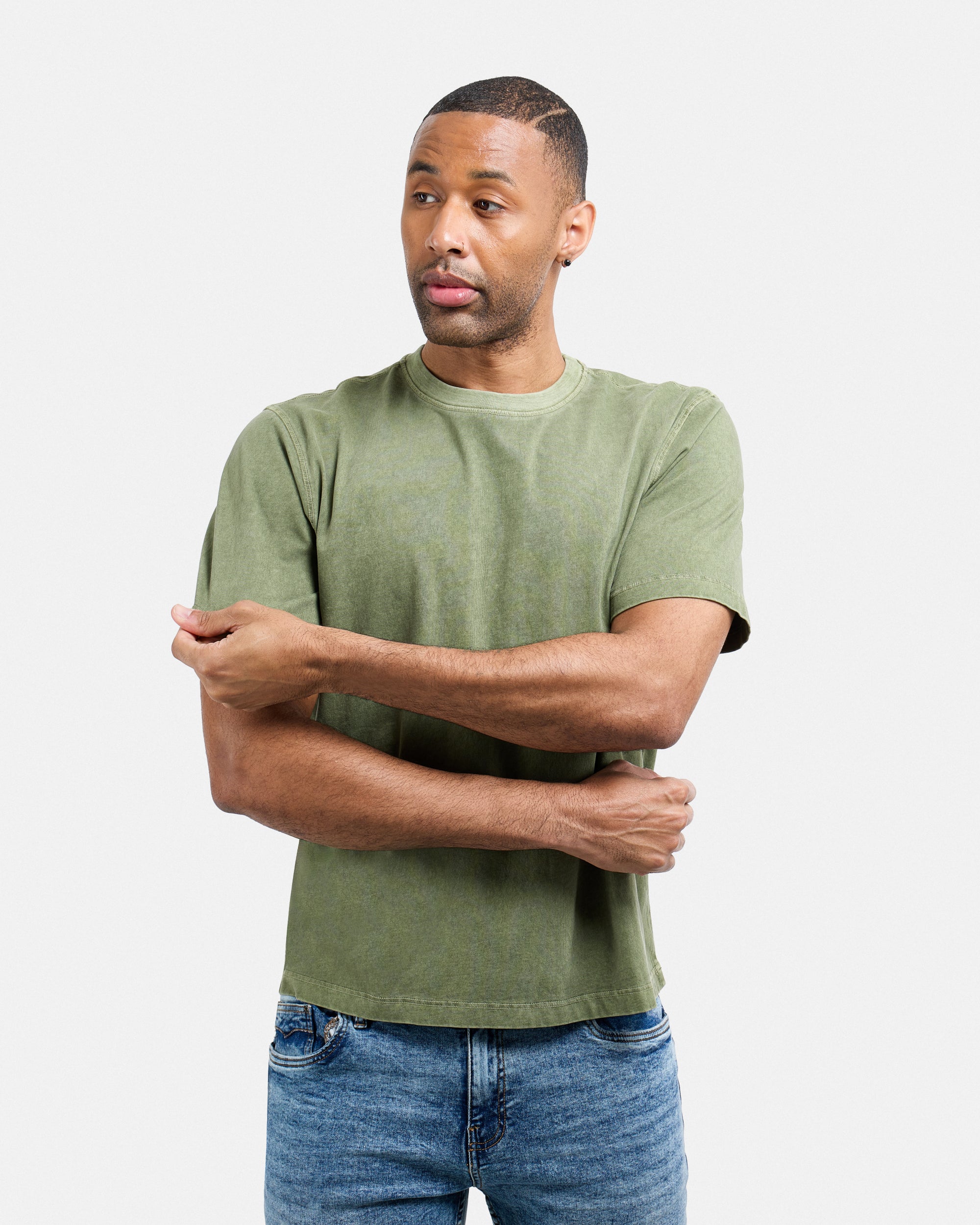 Men's Pigment Dyed Washed Boxy Crew Tee-thumbmail-20
