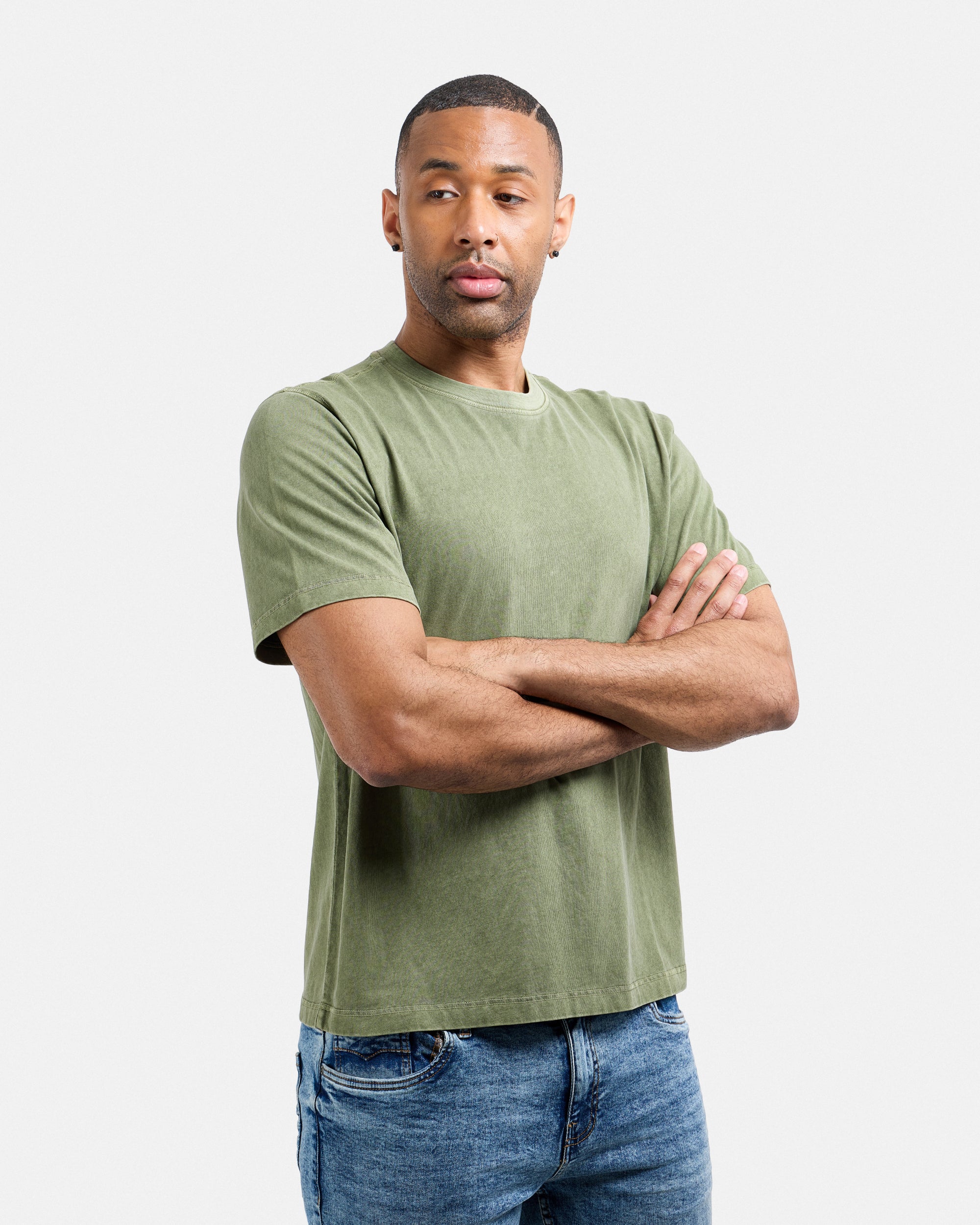 Men's Pigment Dyed Washed Boxy Crew Tee-thumbmail-21