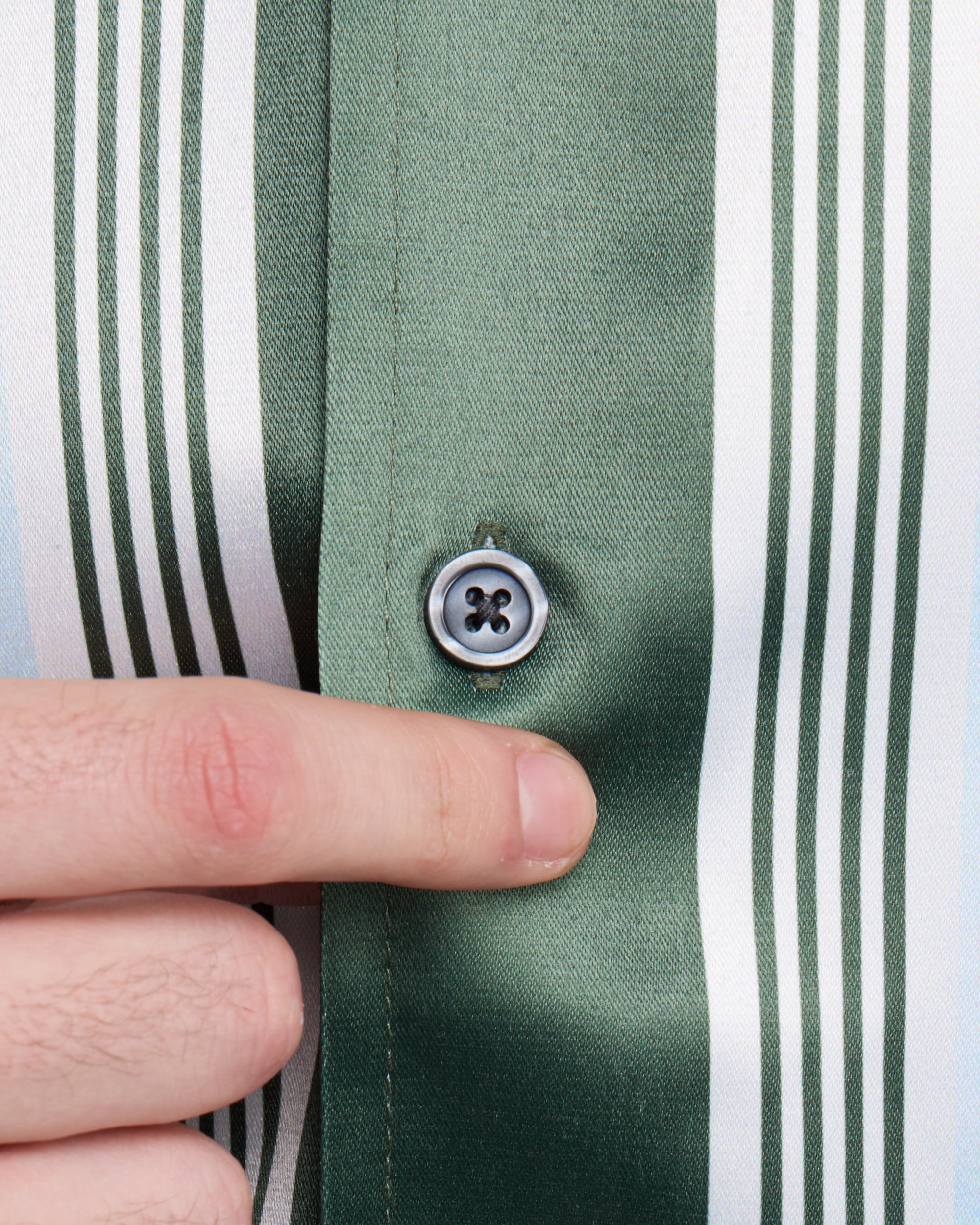 Men's Stripe Border Camp Collar Woven Shirt-thumbmail-23