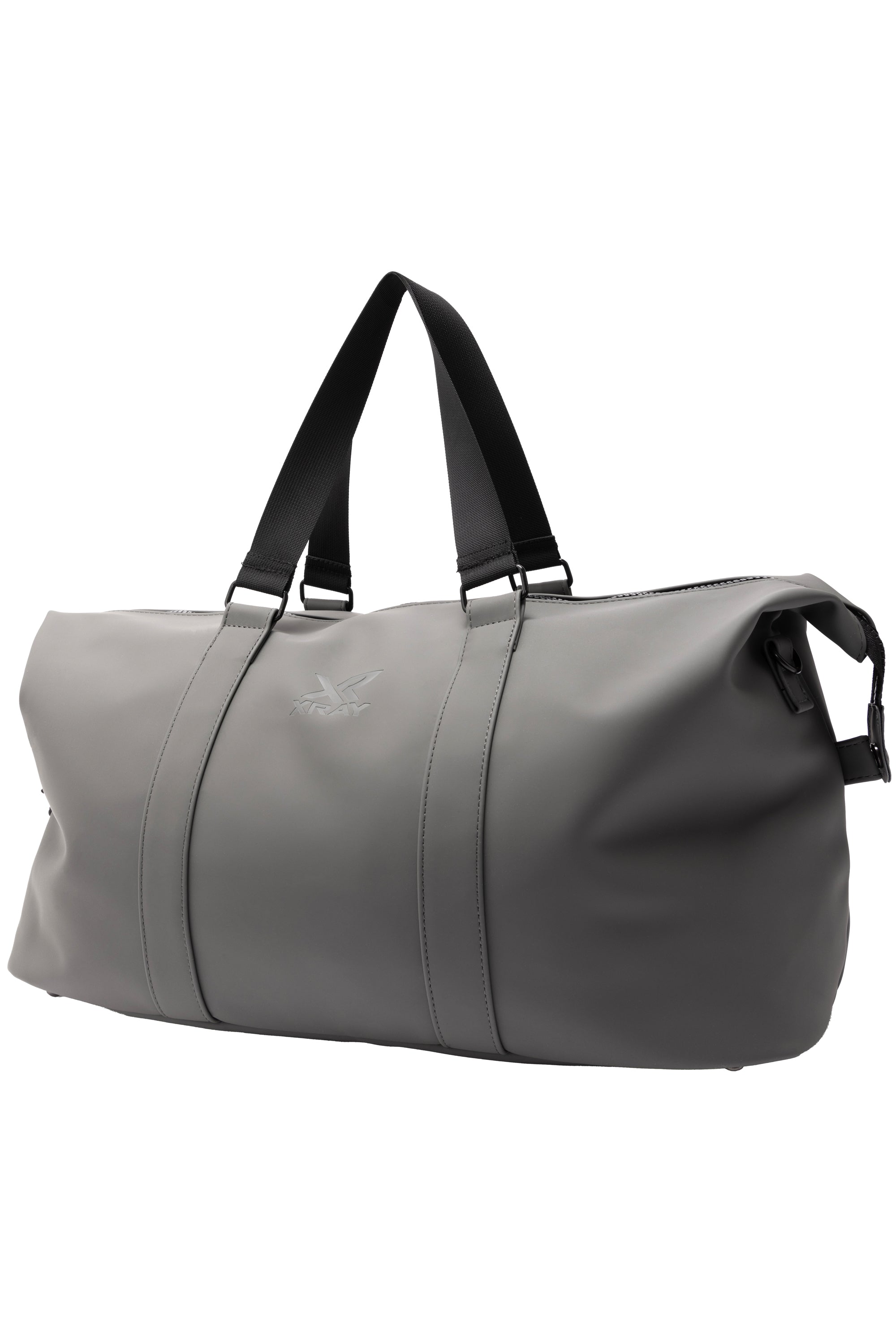 ★cozing★ Shiny duffle bag_grey X RAY Men's Women's Carry-All Weekend Waterproof Travel