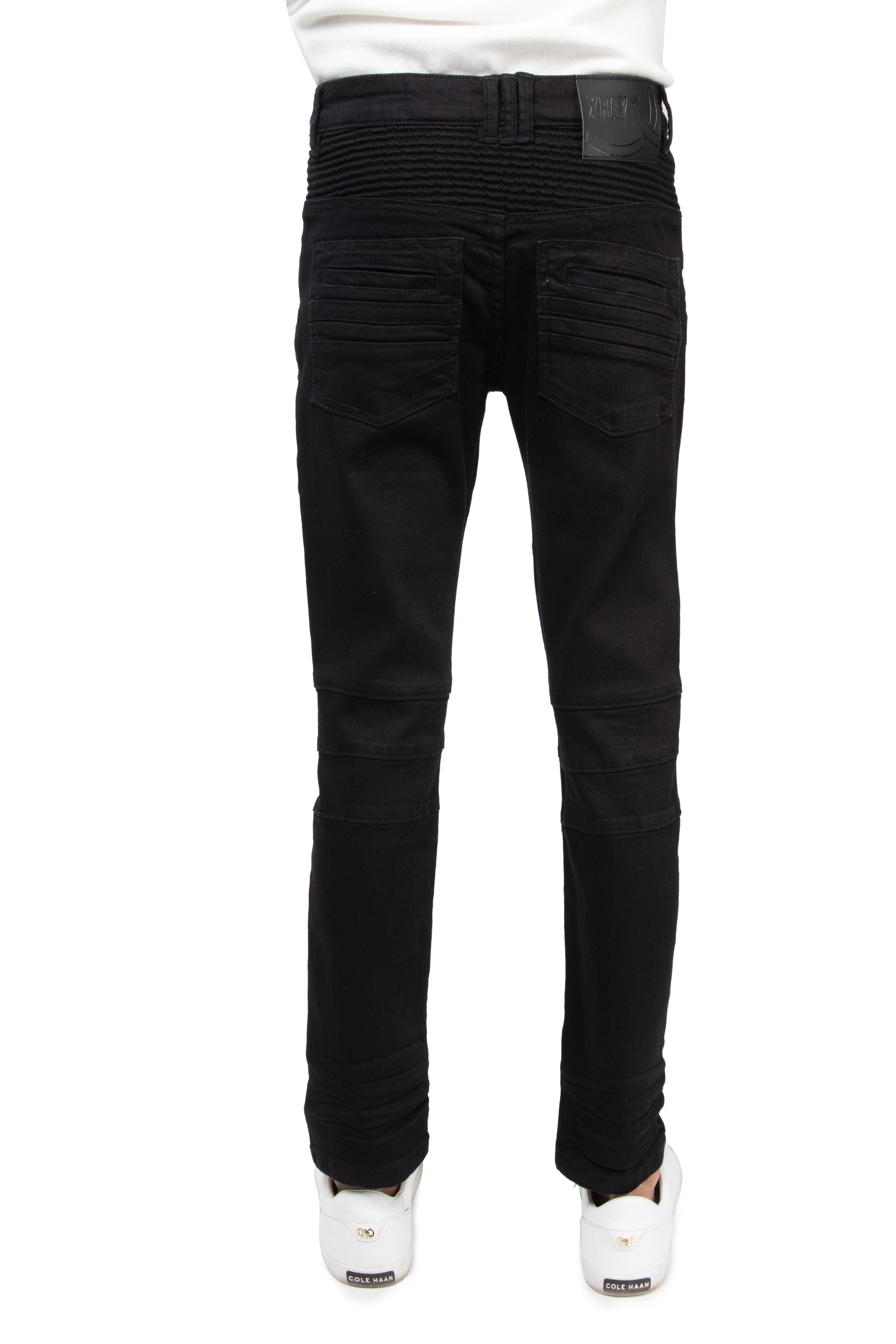 XRay Jeans Boy's Slim Fit Distressed Stitched Biker Pants – X-RAY JEANS