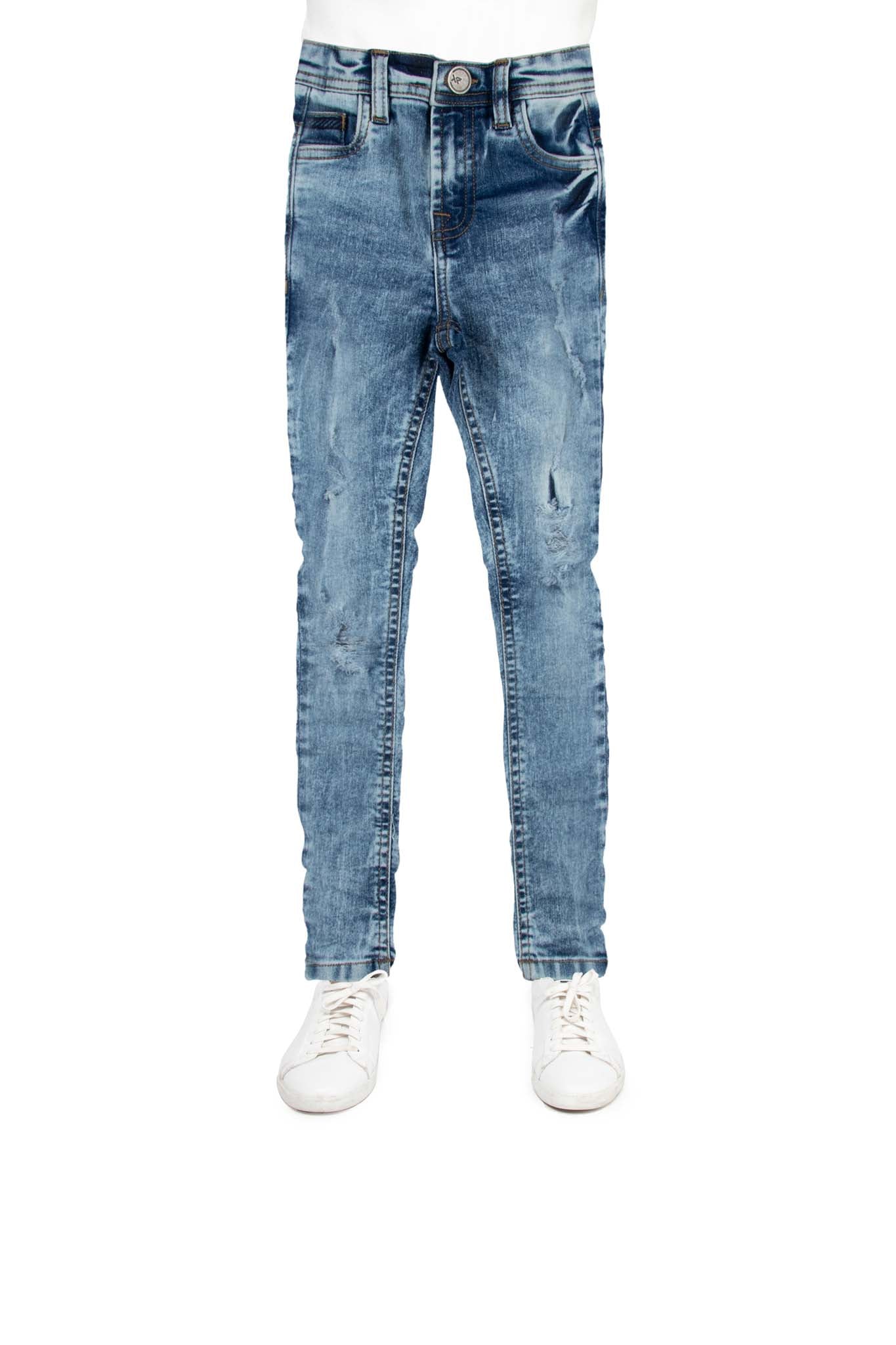 X RAY Skinny Ripped Jeans for Boys Distressed Slim Fit Denim Pants