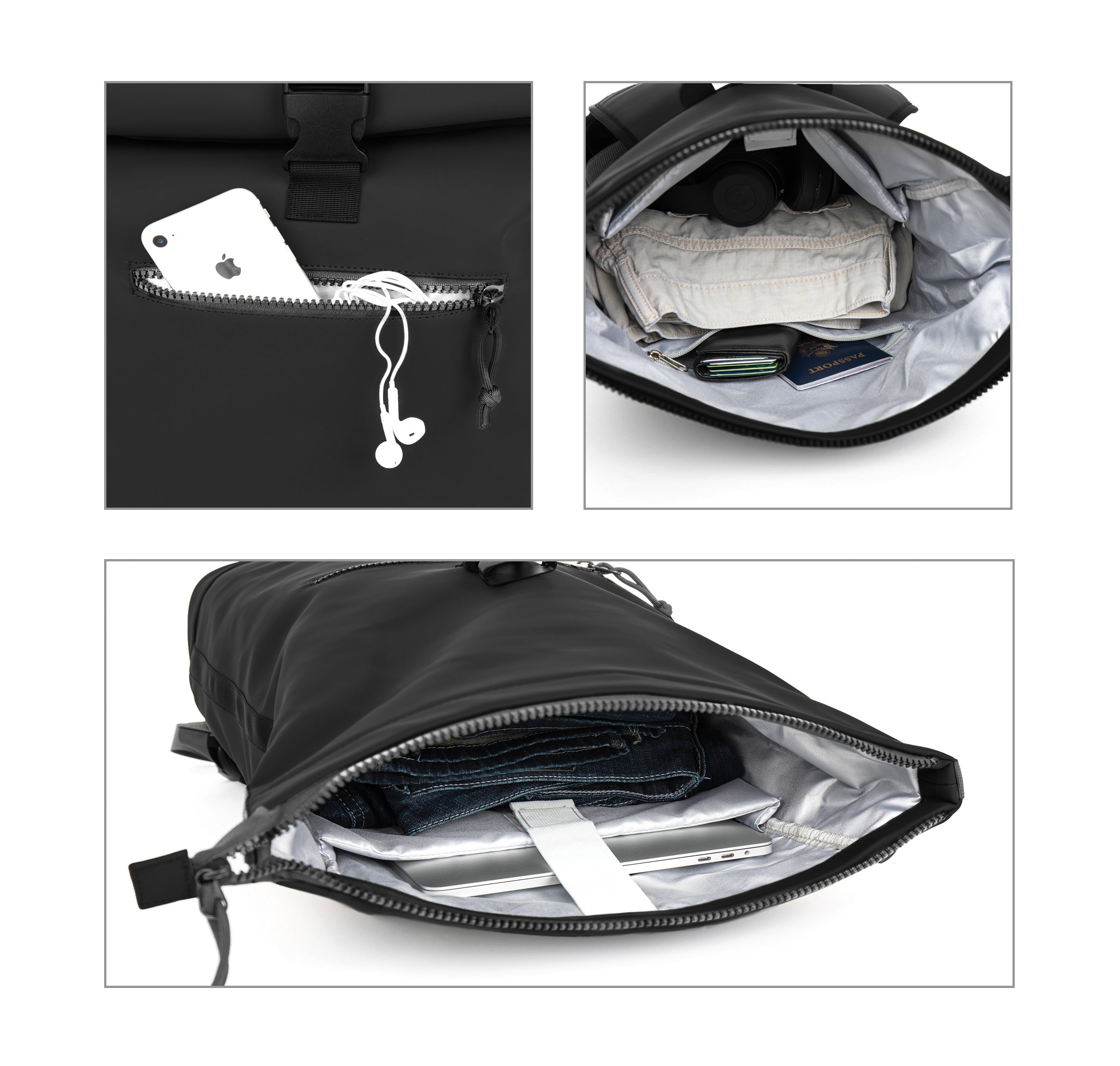 Hakuba Camera Bag LUXXe GRID Roll Top Backpack M SPECTRA Fiber x