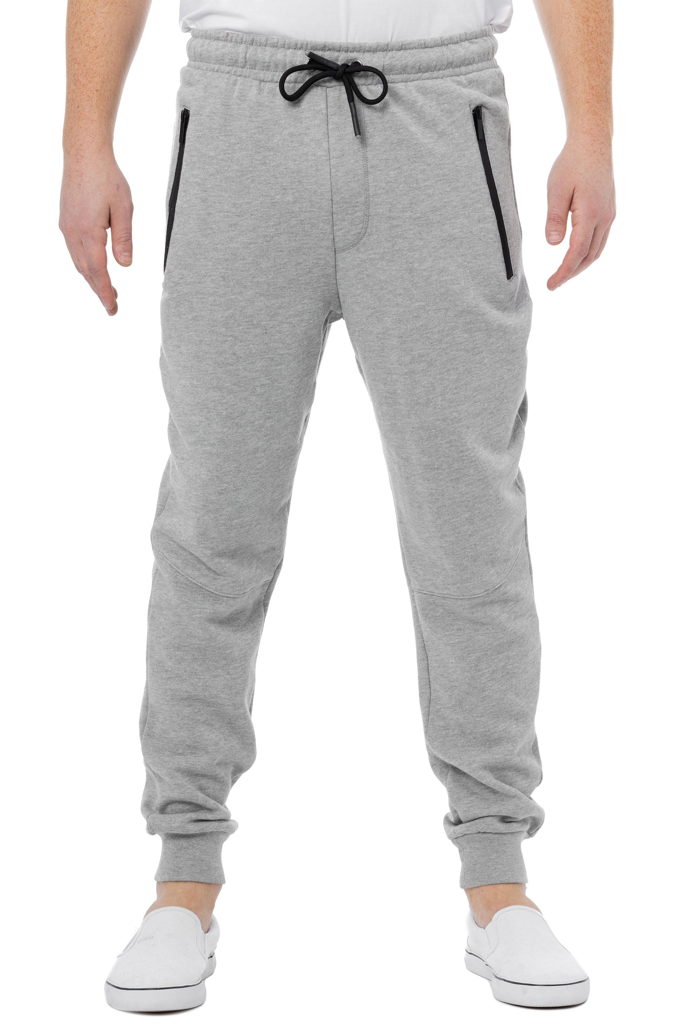 Ouber Mens Gym Jogger Pants Slim Fit Workout Running Sweatpants with Zipper  Pockets